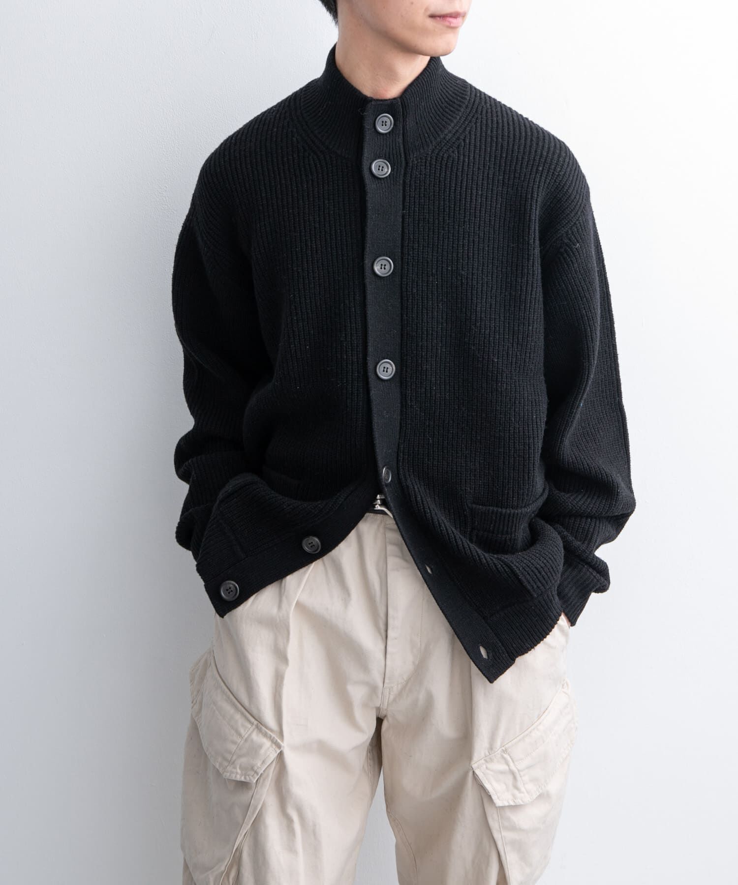 URBAN RESEARCH DOORS「FORK&SPOON　ウォッシャブルローゲージニットカーディガン」|カーディガン|