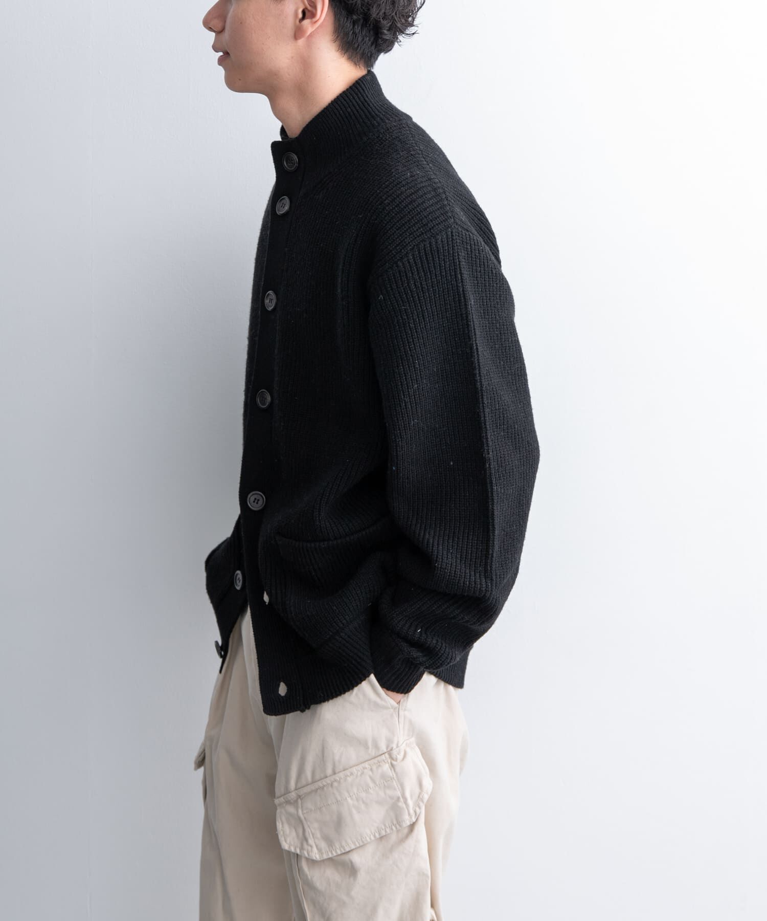 URBAN RESEARCH DOORS「FORK&SPOON　ウォッシャブルローゲージニットカーディガン」|カーディガン|