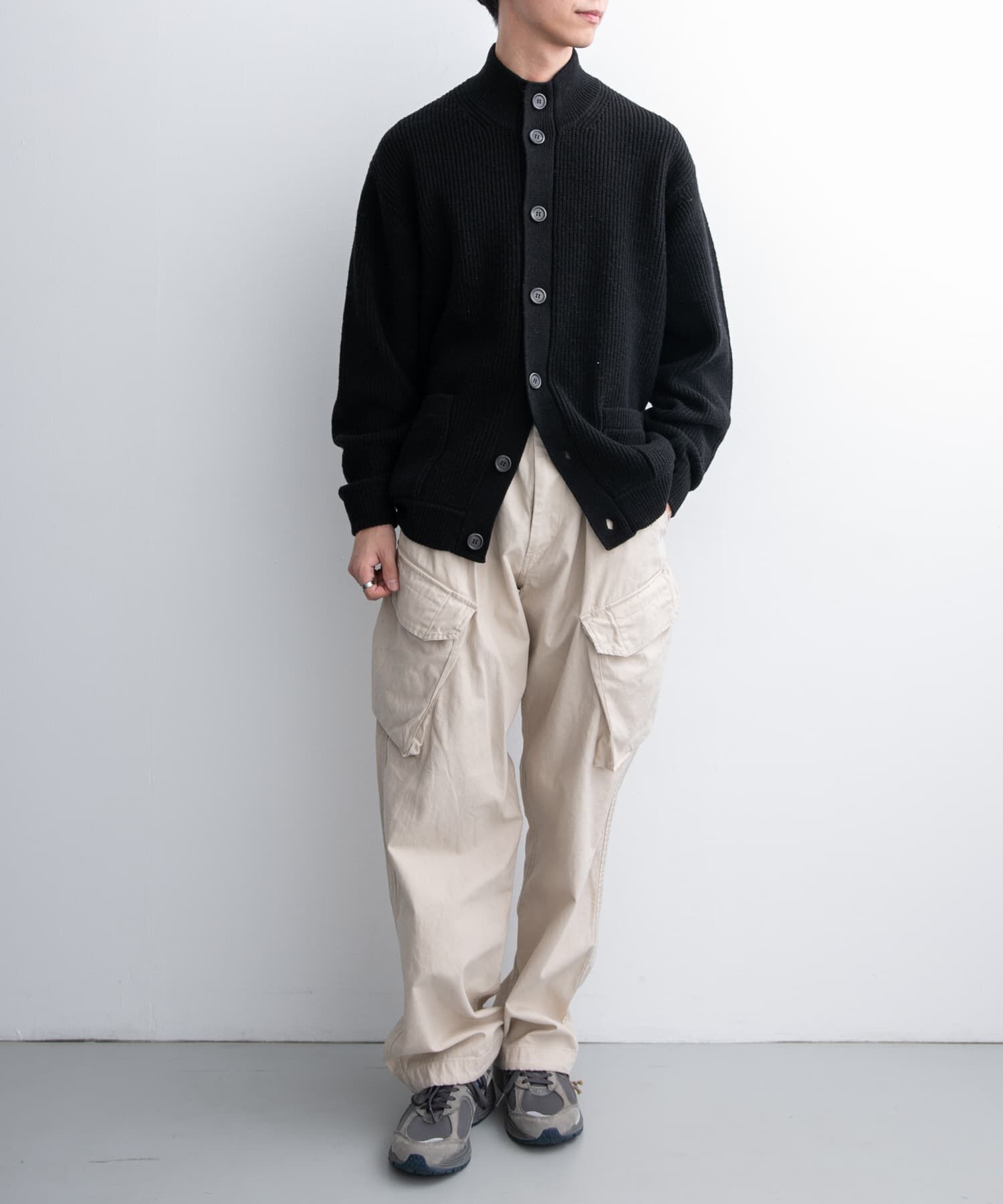 URBAN RESEARCH DOORS「FORK&SPOON　ウォッシャブルローゲージニットカーディガン」|カーディガン|