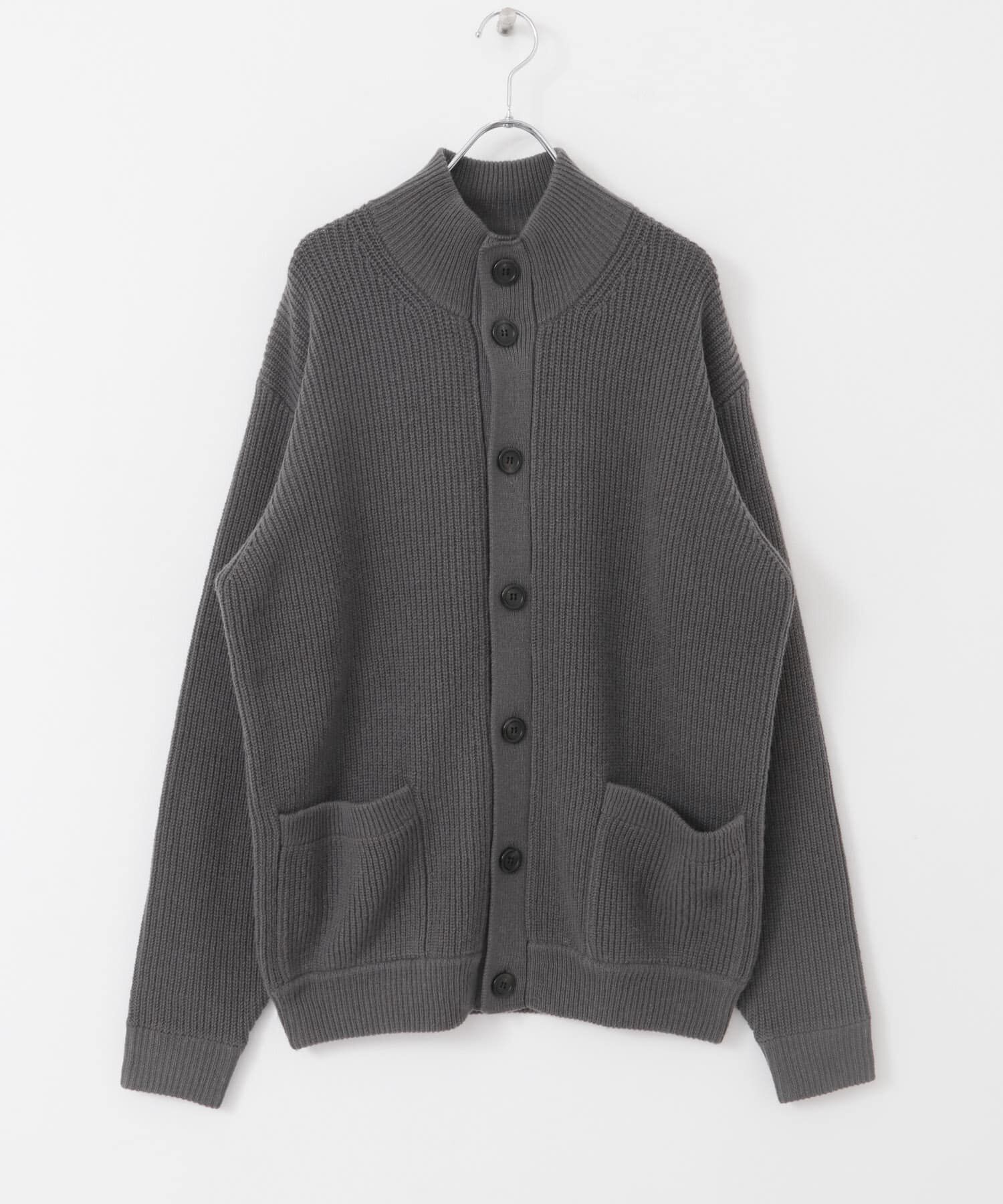 URBAN RESEARCH DOORS「FORK&SPOON　ウォッシャブルローゲージニットカーディガン」|カーディガン|グレー系その他