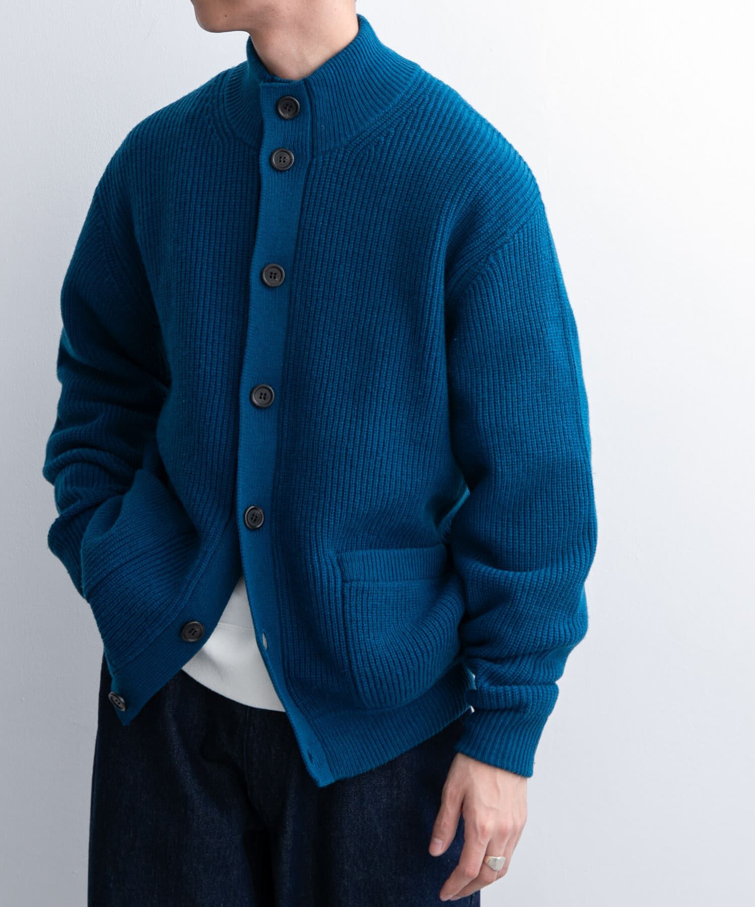 URBAN RESEARCH DOORS「FORK&SPOON　ウォッシャブルローゲージニットカーディガン」|カーディガン|