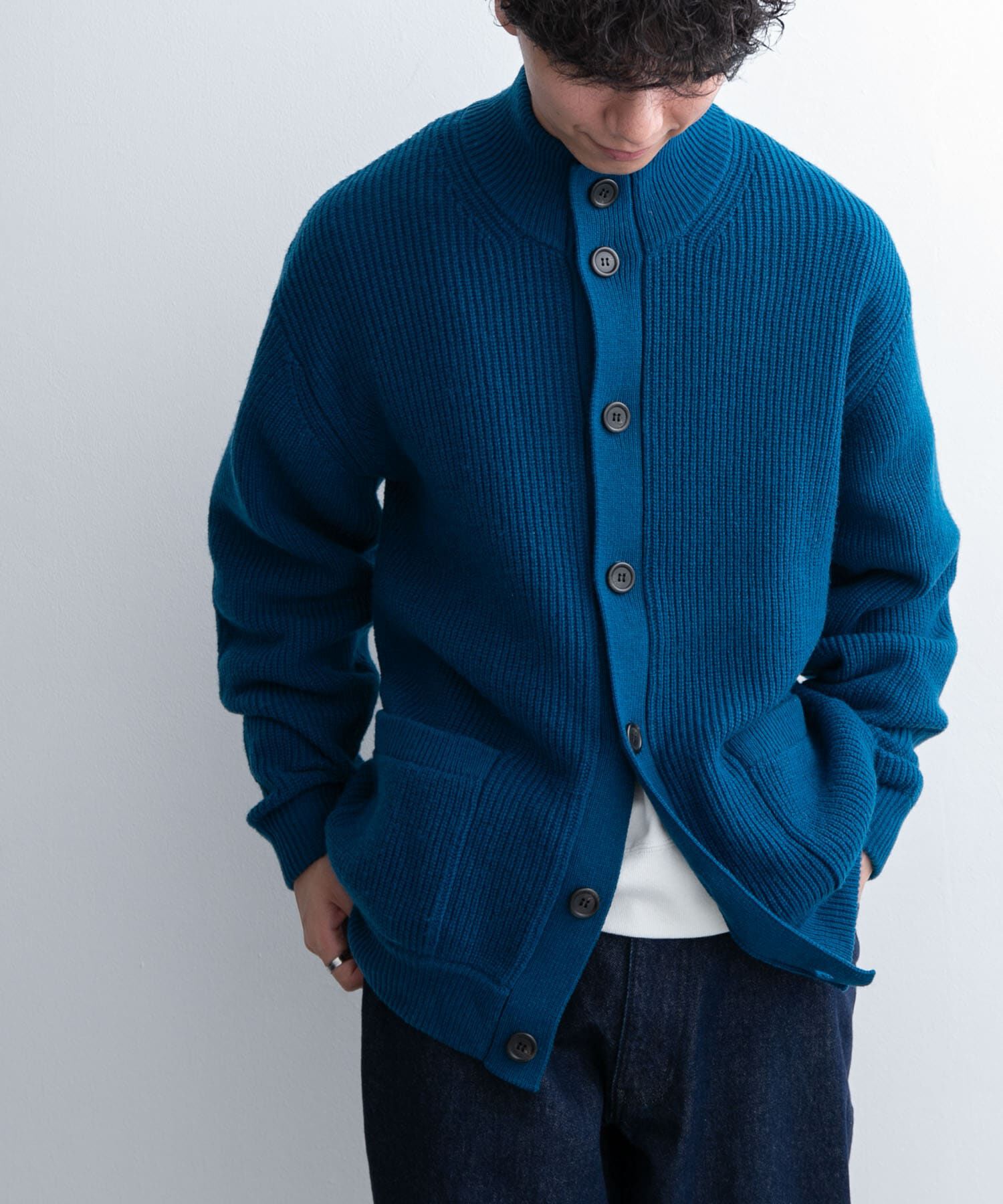 URBAN RESEARCH DOORS「FORK&SPOON　ウォッシャブルローゲージニットカーディガン」|カーディガン|