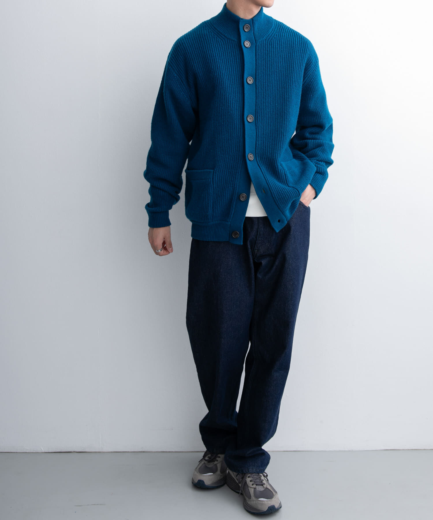 URBAN RESEARCH DOORS「FORK&SPOON　ウォッシャブルローゲージニットカーディガン」|カーディガン|