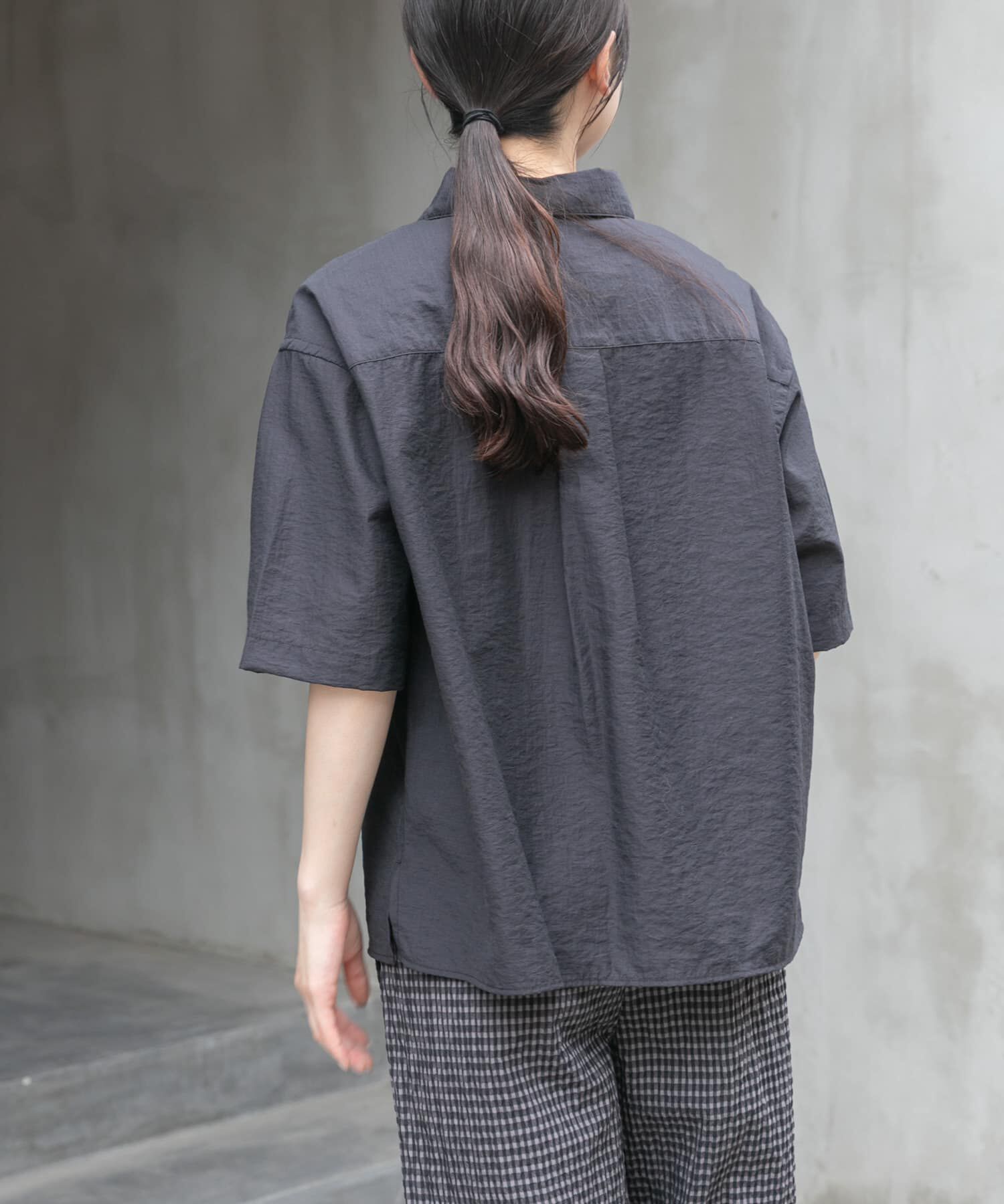 URBAN RESEARCH DOORS「FORK&SPOON　Nylon Woolプルオーバーシャツ」|シャツ・ブラウス|