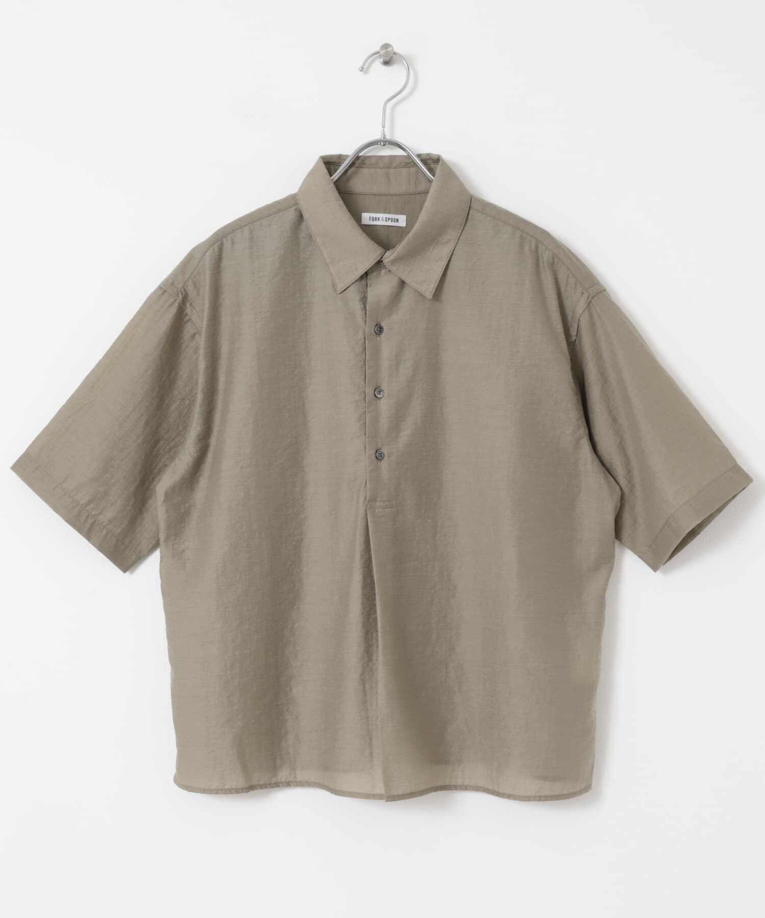 URBAN RESEARCH DOORS「FORK&SPOON　Nylon Woolプルオーバーシャツ」|シャツ・ブラウス|