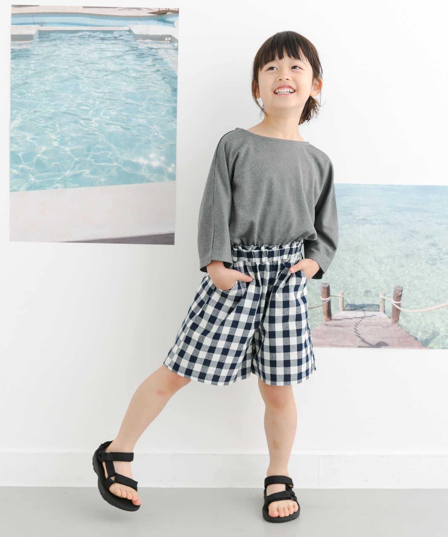 URBAN RESEARCH DOORS「『親子リンク』add fabrics ドルマンTシャツ(KIDS)」|その他|