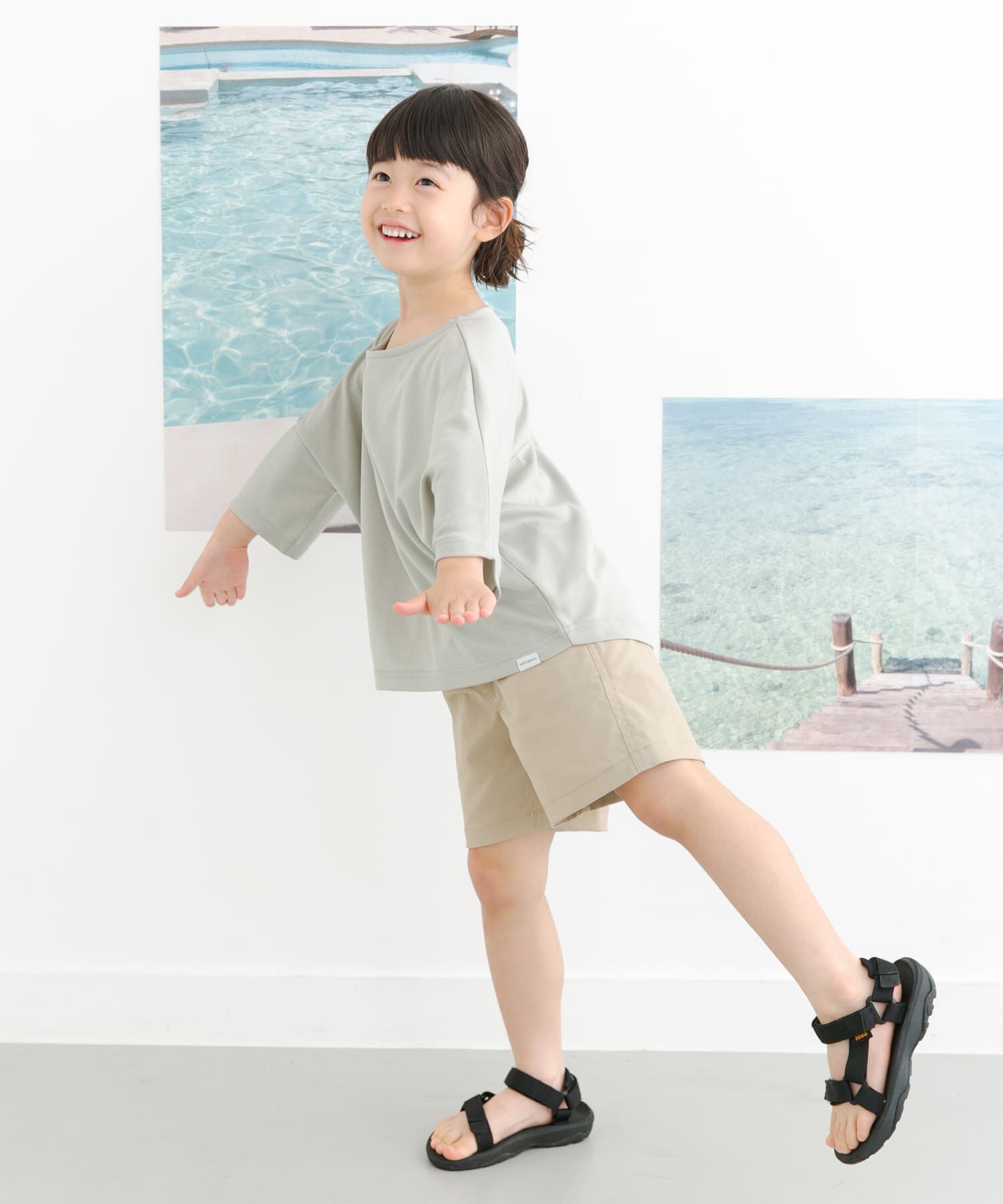 URBAN RESEARCH DOORS「『親子リンク』add fabrics ドルマンTシャツ(KIDS)」|その他|