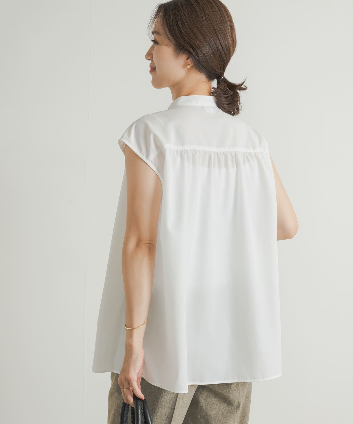 URBAN RESEARCH DOORS「レース切替フレンチブラウス」|シャツ・ブラウス|