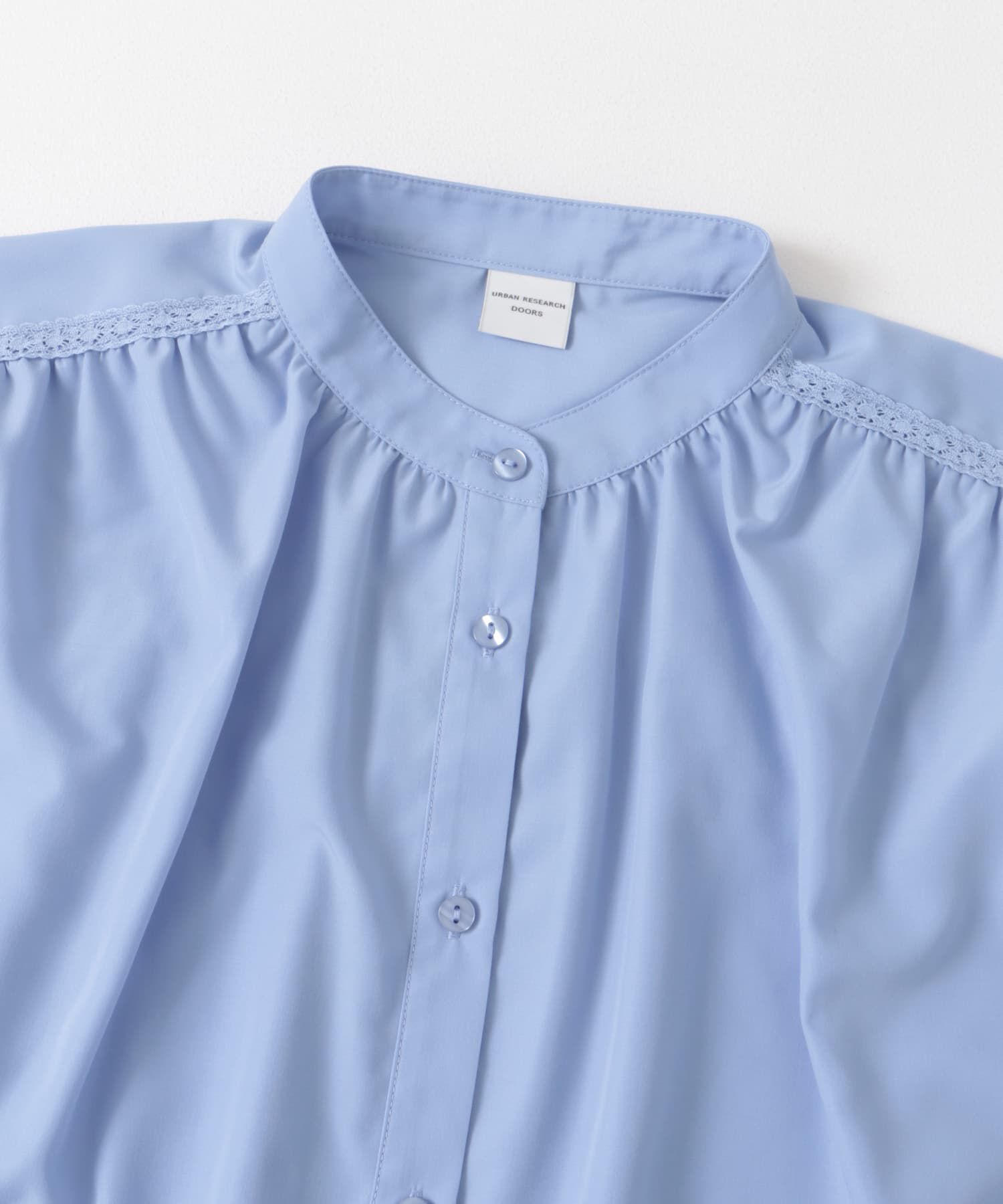 URBAN RESEARCH DOORS「レース切替フレンチブラウス」|シャツ・ブラウス|