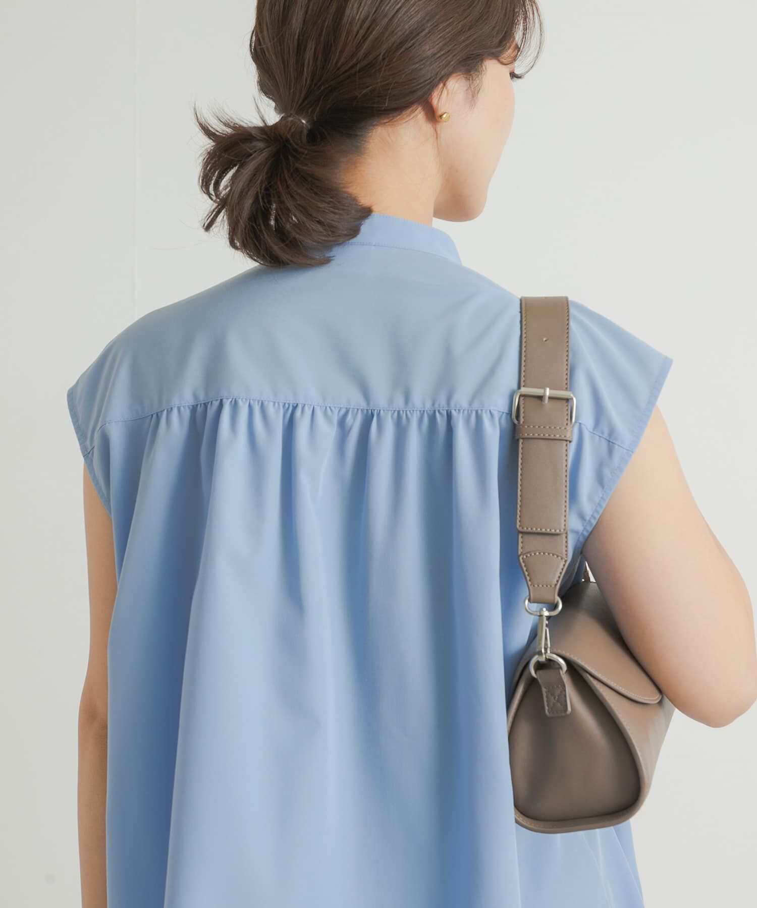 URBAN RESEARCH DOORS「レース切替フレンチブラウス」|シャツ・ブラウス|