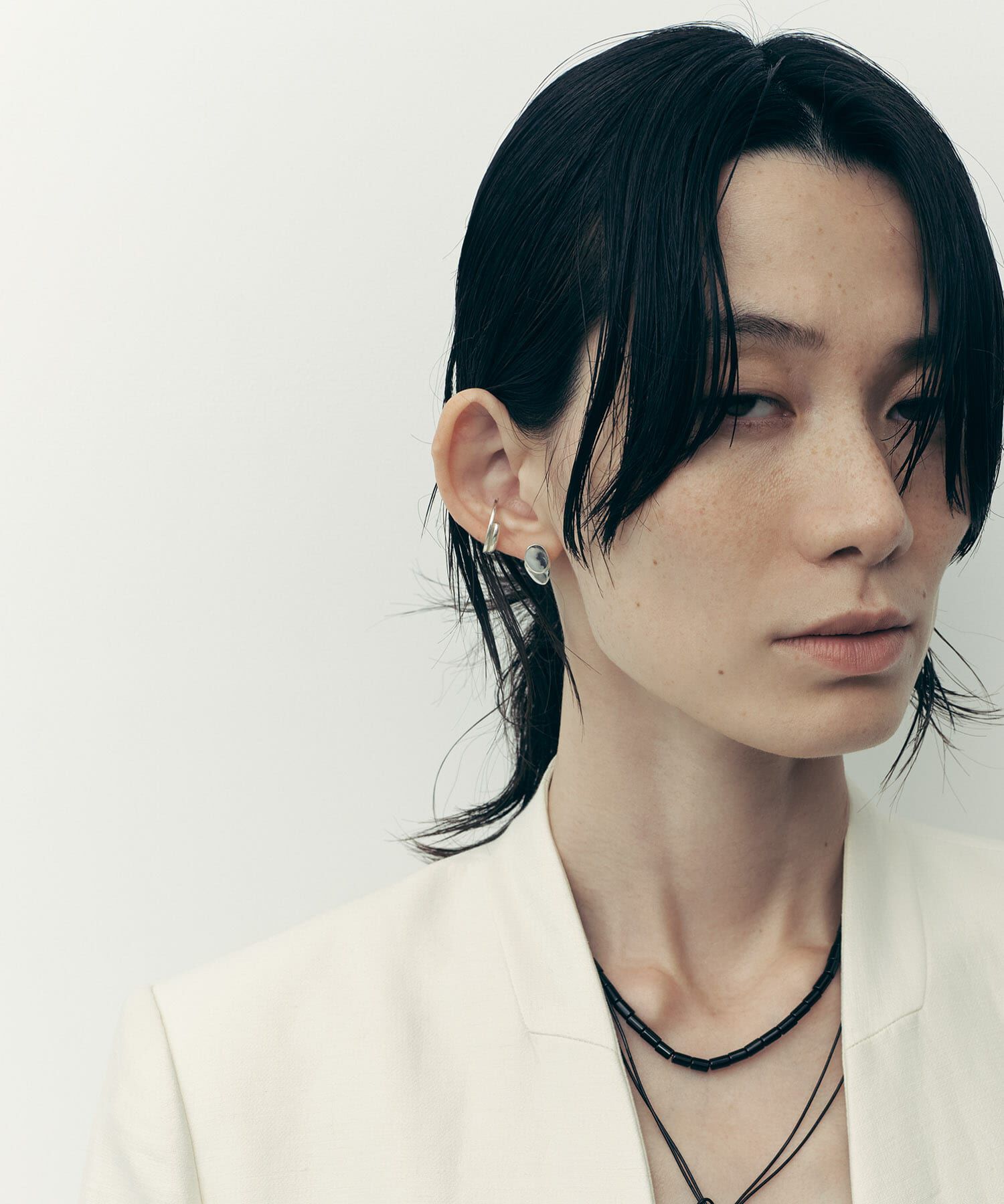 SMELLY「SMELLY so&rsquo;　overlap circle earcuff」|イヤリング|