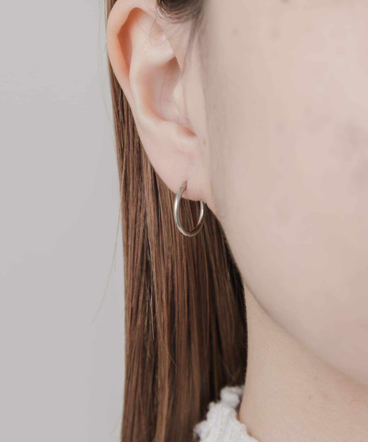 SMELLY「ステンレスミニフープピアス」|ピアス|