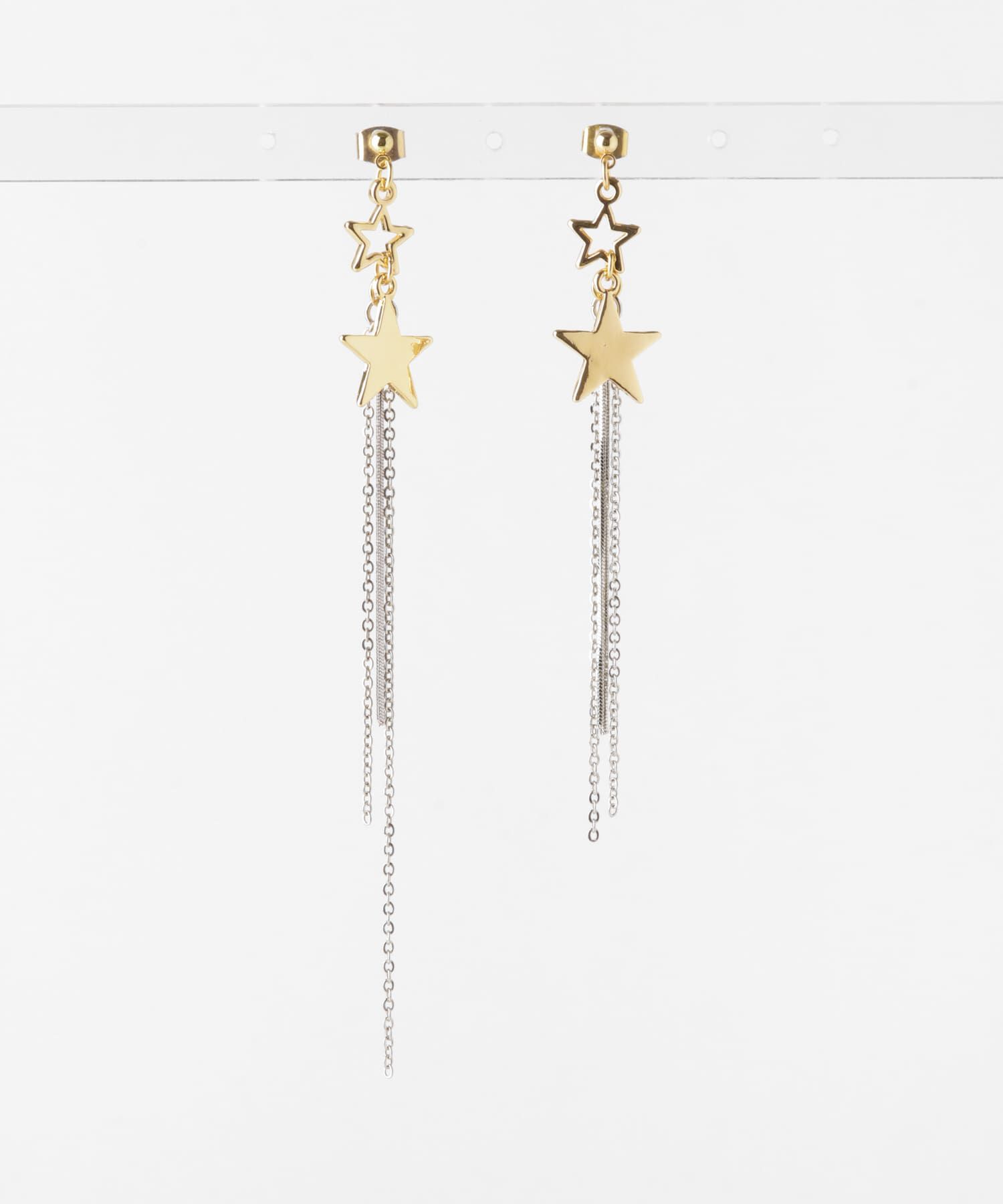 SMELLY「スターチェーンアシメピアス」|ピアス|