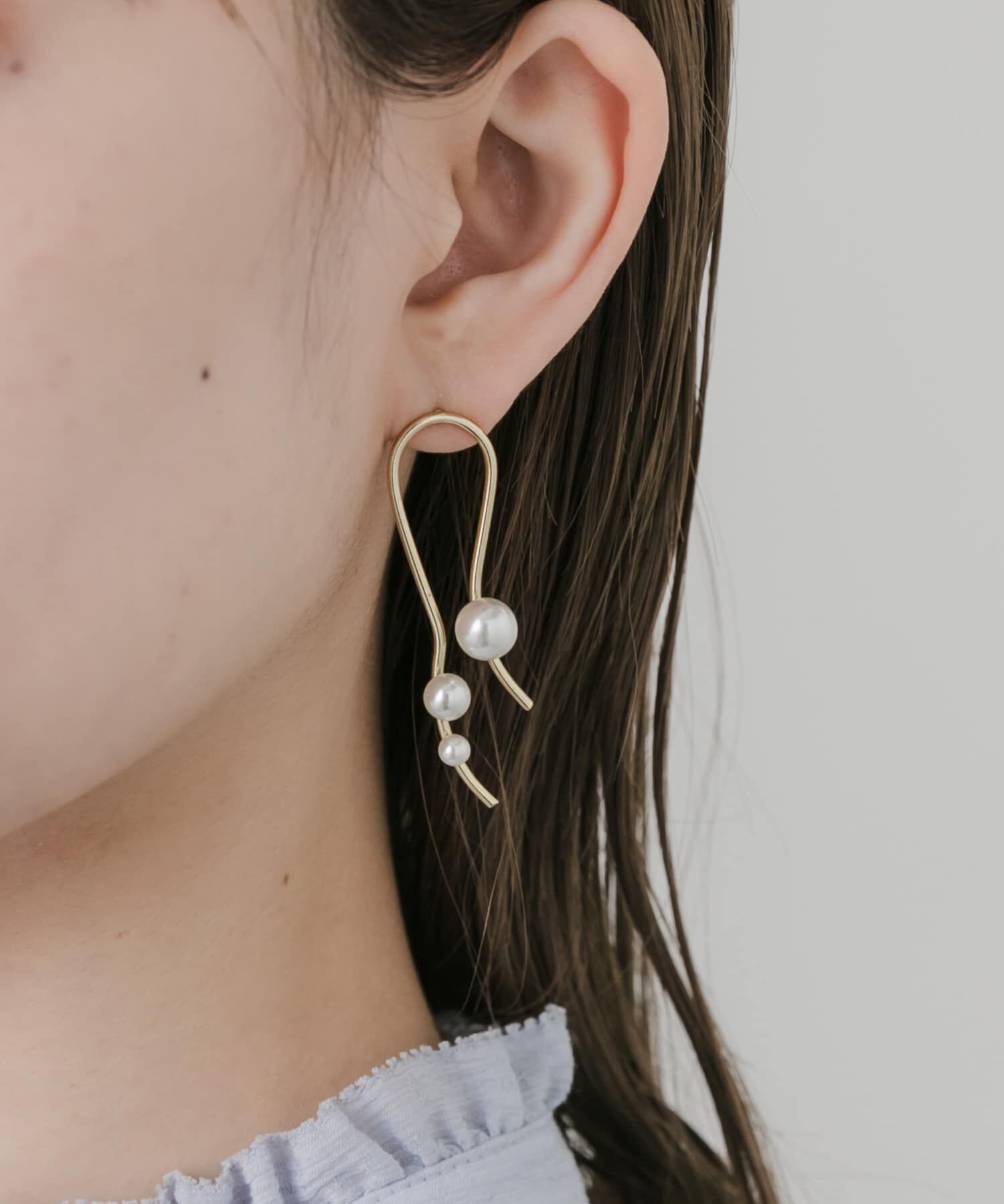 SMELLY「アシメパールピアス」|ピアス|