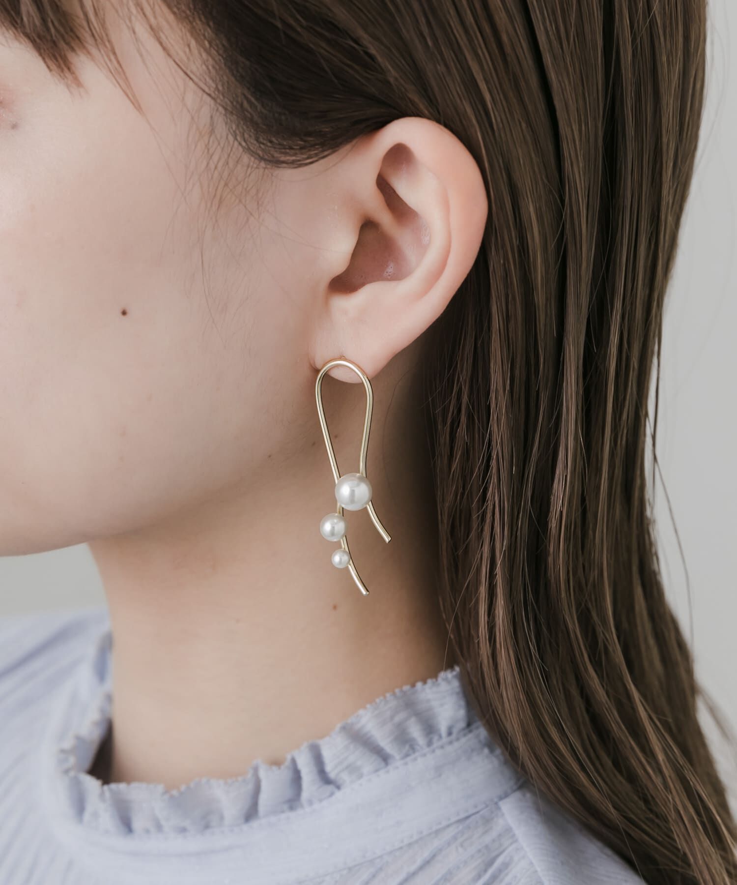 SMELLY「アシメパールピアス」|ピアス|