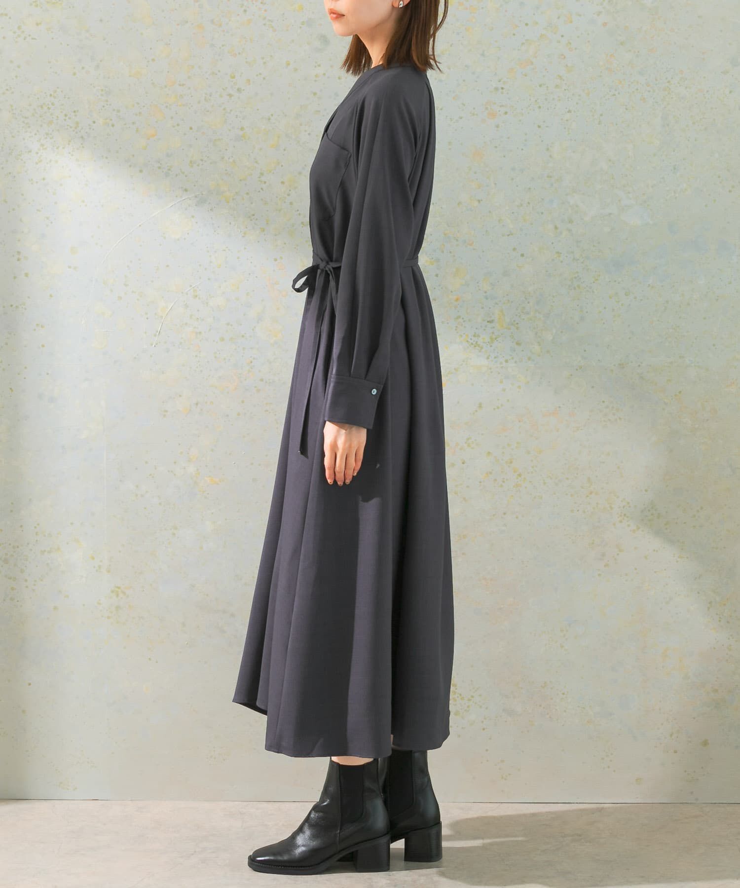 URBAN RESEARCH ROSSO「ポケットデザインVネックワンピース」|ワンピース|