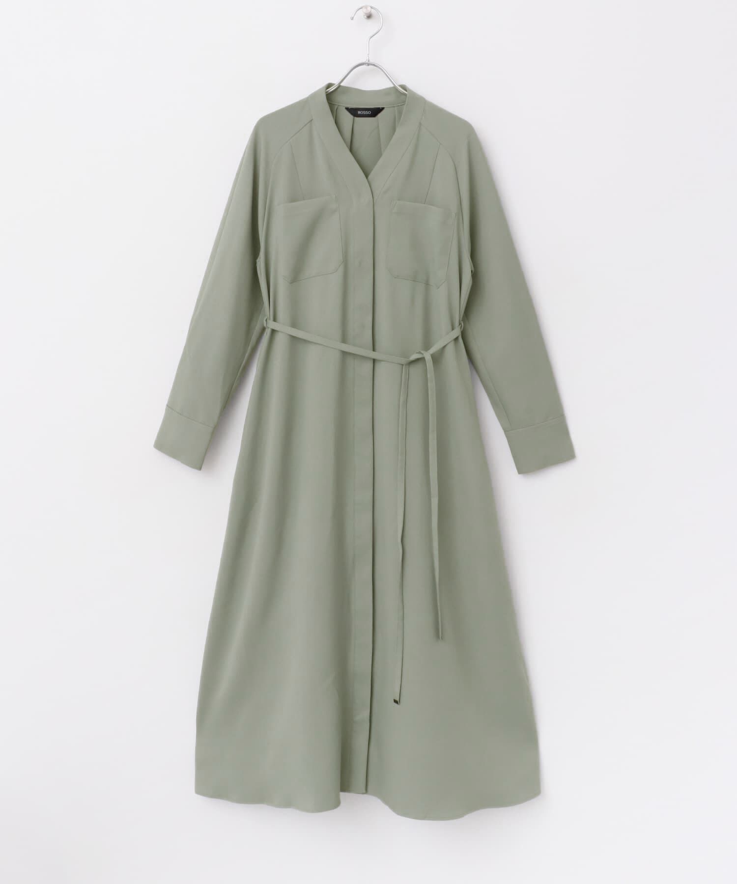 URBAN RESEARCH ROSSO「ポケットデザインVネックワンピース」|ワンピース|