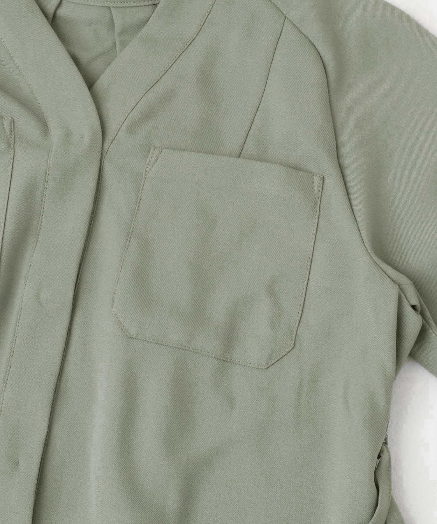 URBAN RESEARCH ROSSO「ポケットデザインVネックワンピース」|ワンピース|