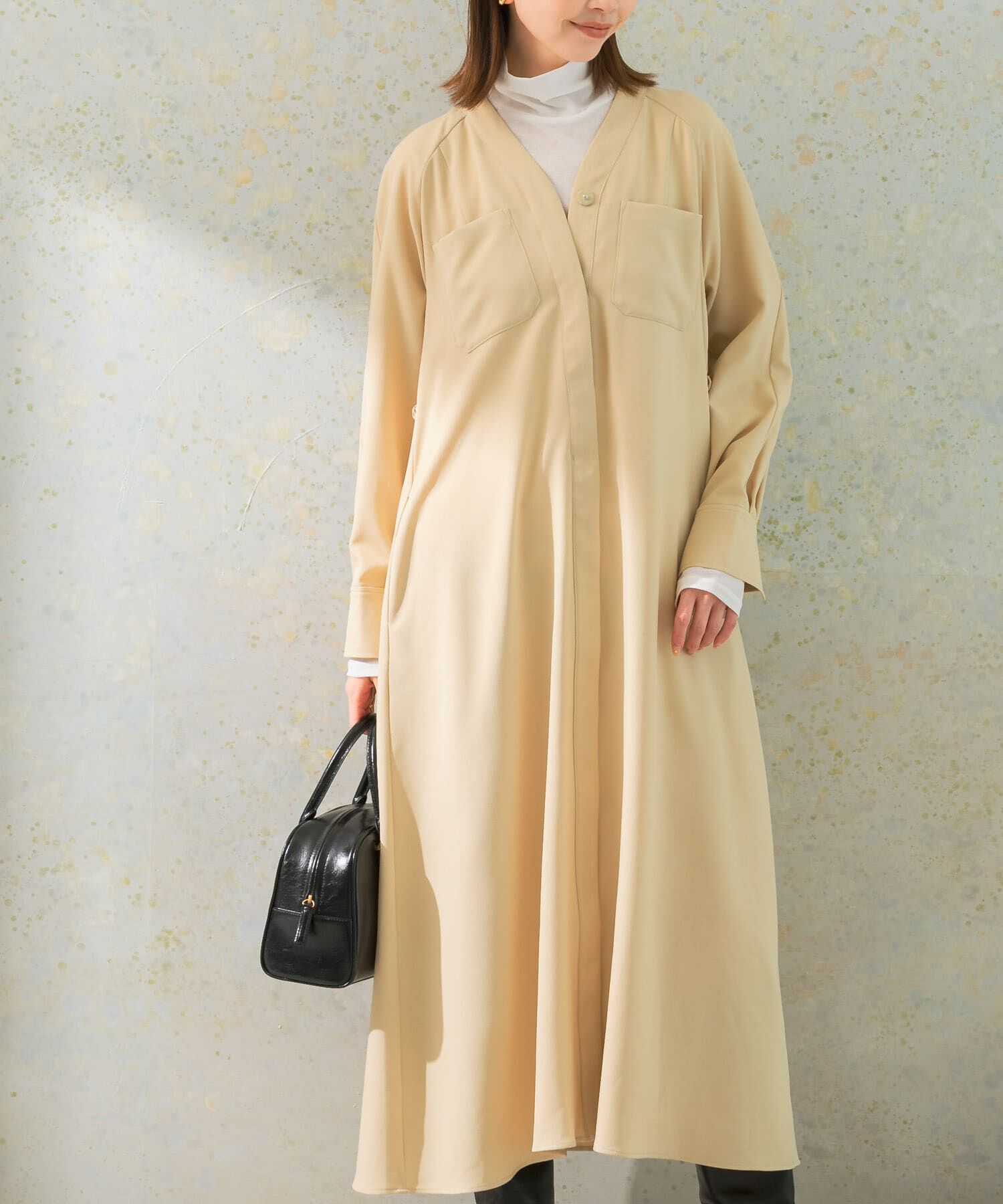 URBAN RESEARCH ROSSO「ポケットデザインVネックワンピース」|ワンピース|