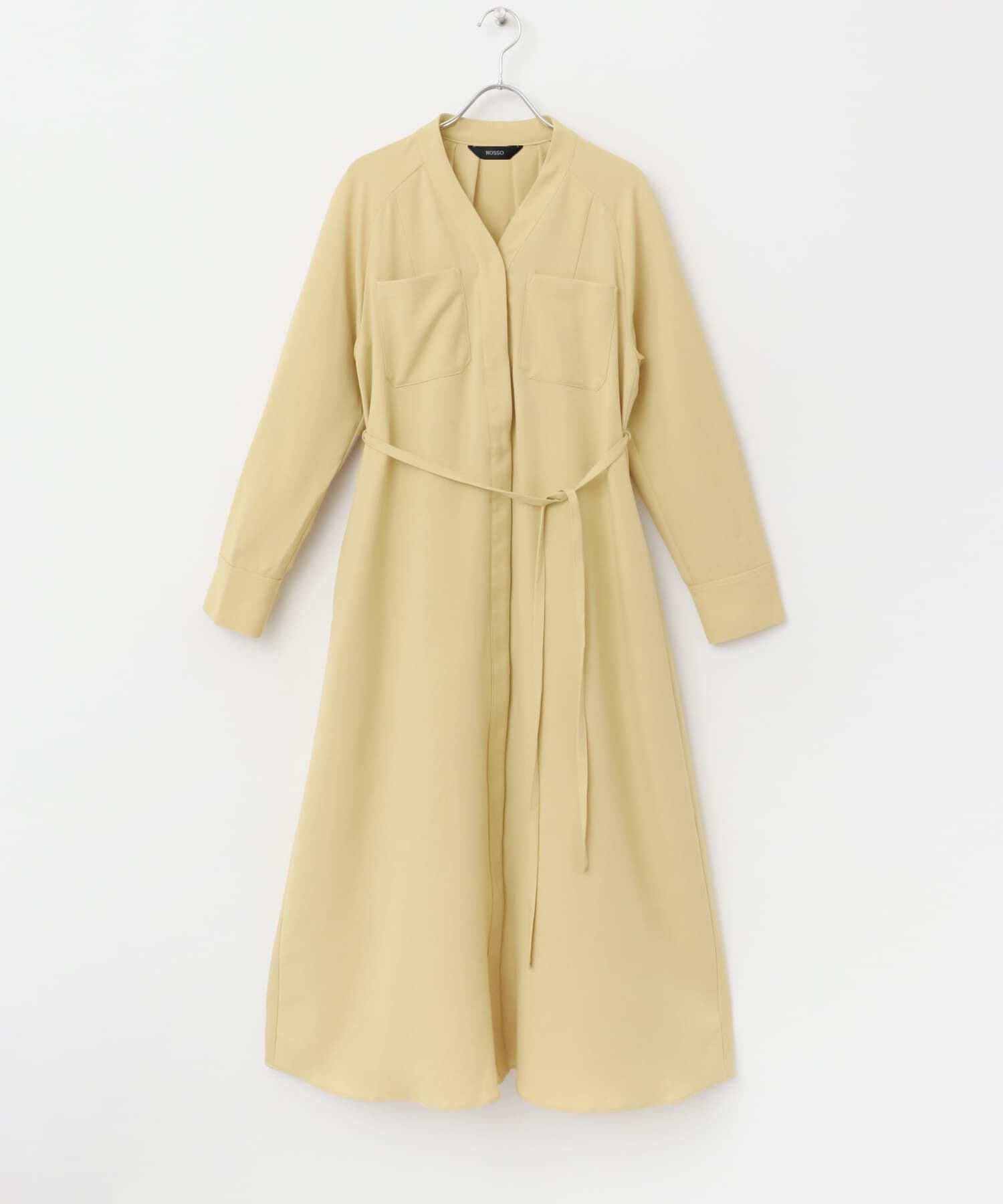 URBAN RESEARCH ROSSO「ポケットデザインVネックワンピース」|ワンピース|