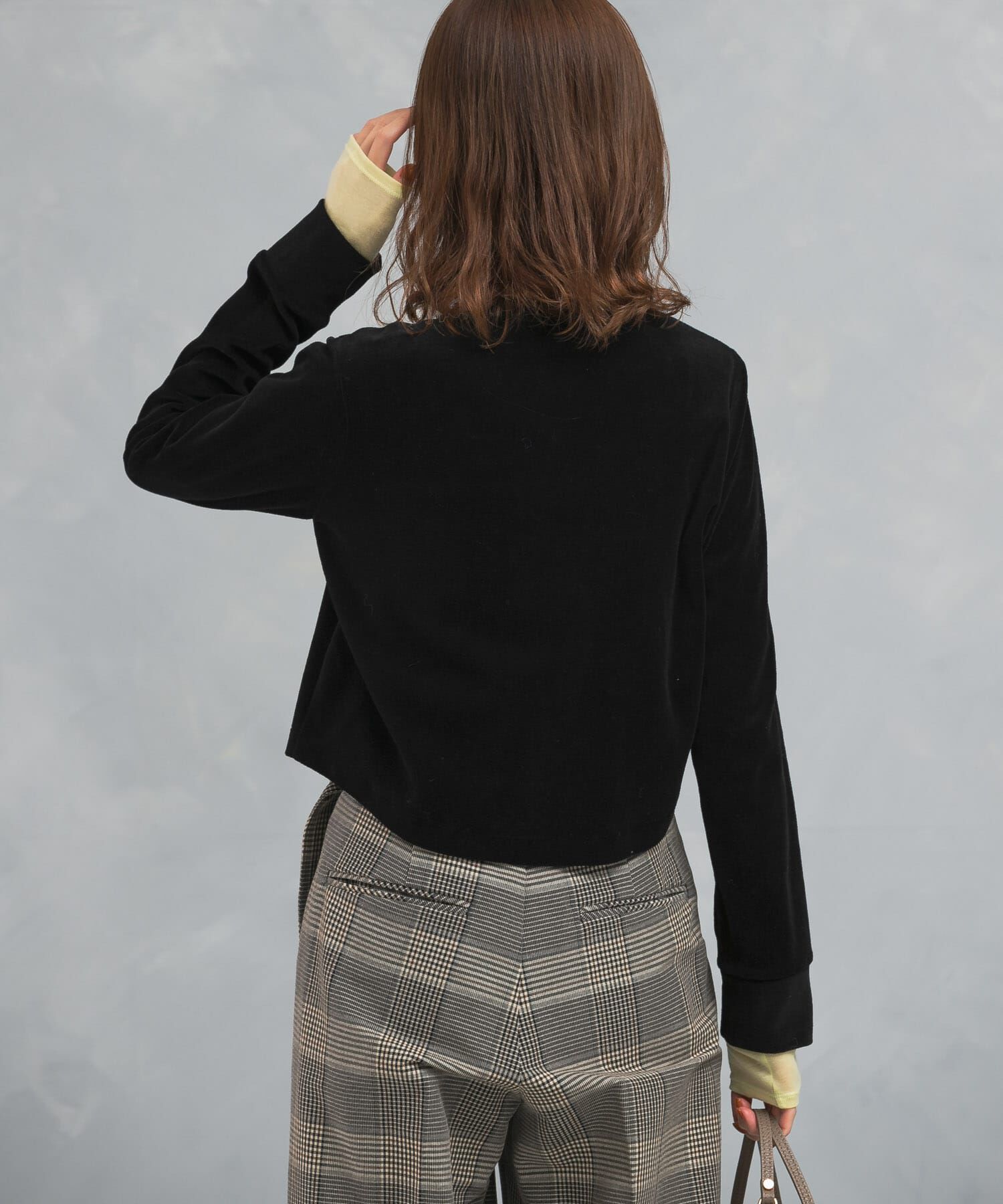 URBAN RESEARCH ROSSO「コンパクトベロアカーディガン」|カーディガン|