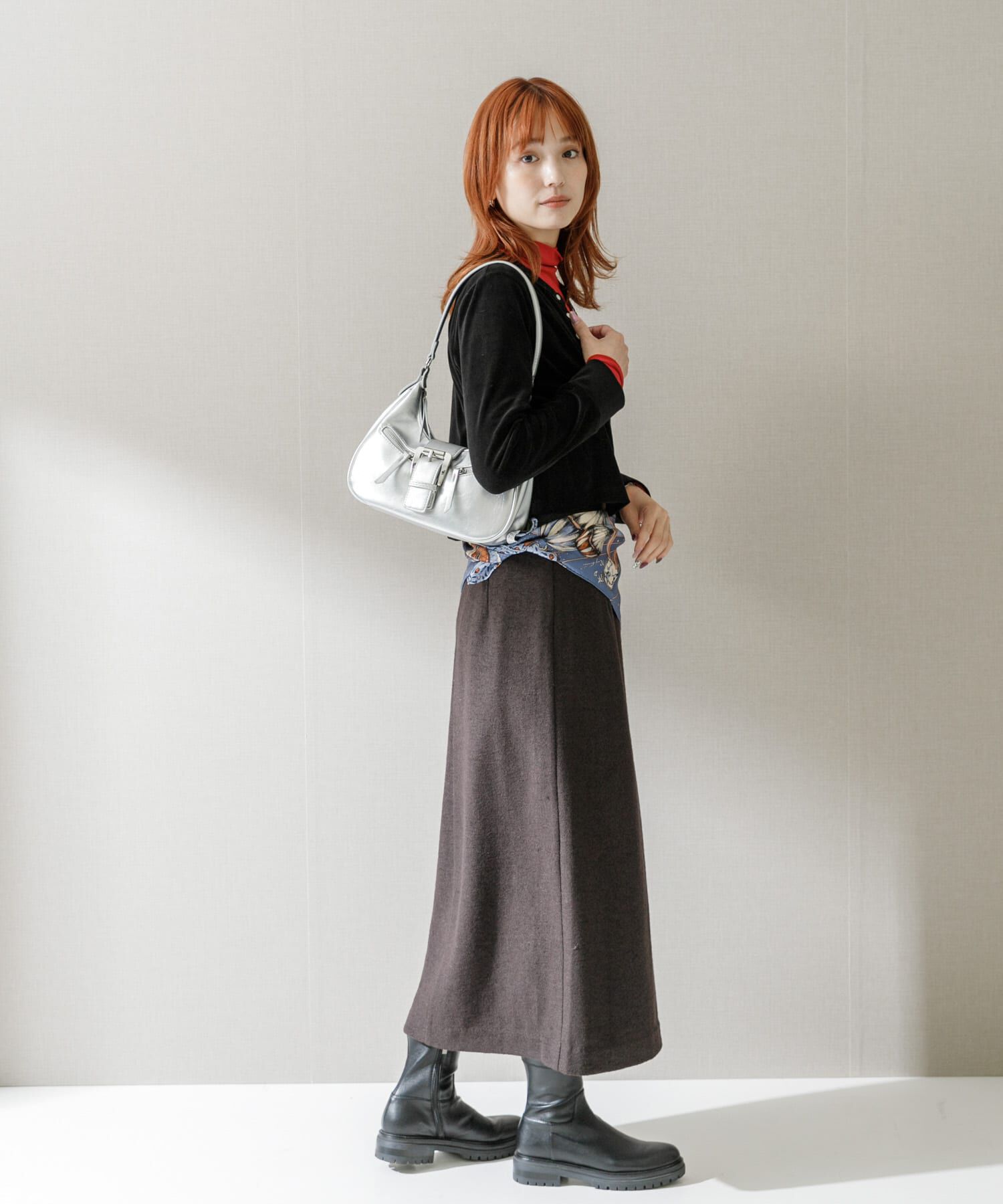 URBAN RESEARCH ROSSO「コンパクトベロアカーディガン」|カーディガン|