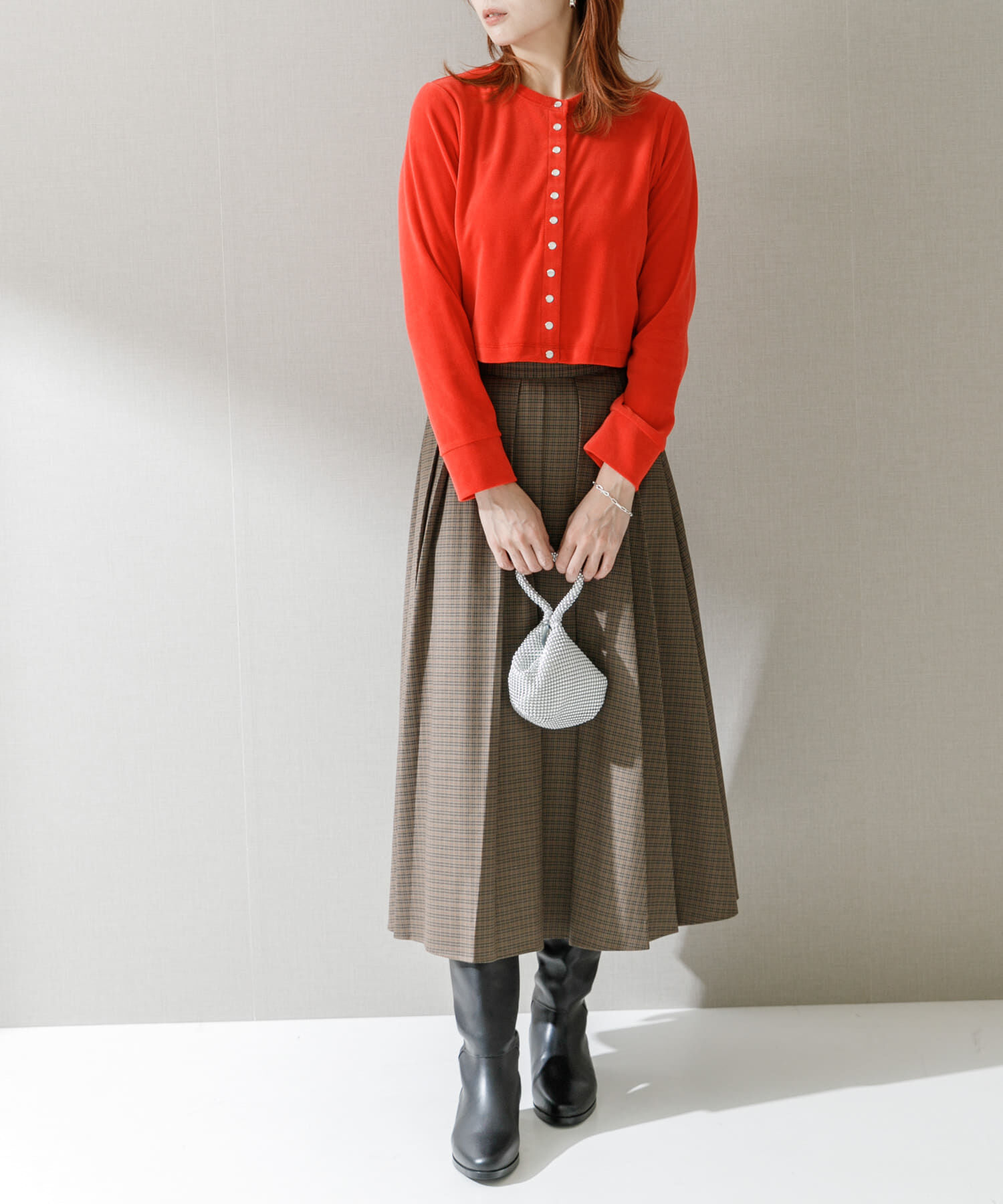 URBAN RESEARCH ROSSO「コンパクトベロアカーディガン」|カーディガン|