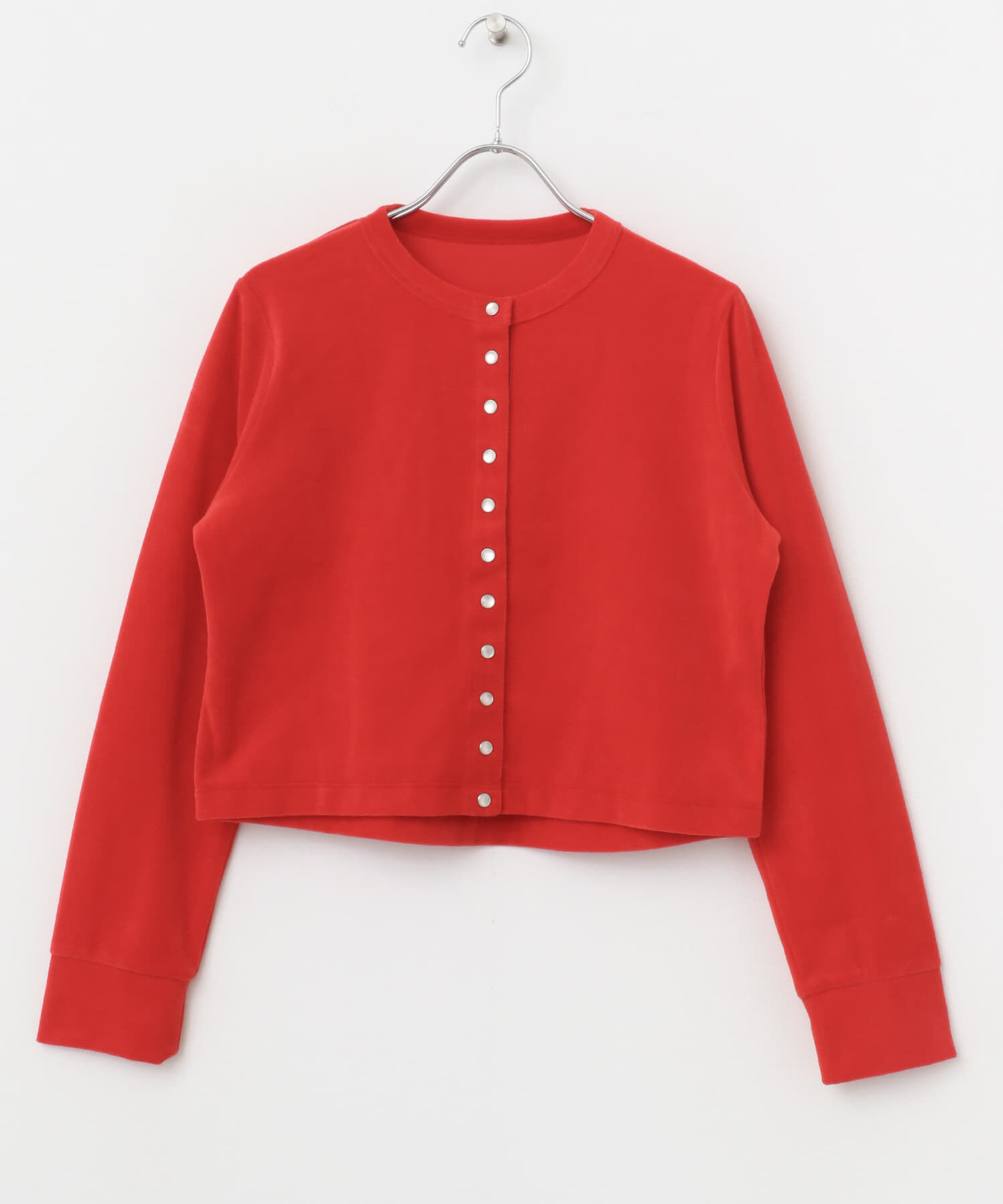 URBAN RESEARCH ROSSO「コンパクトベロアカーディガン」|カーディガン|