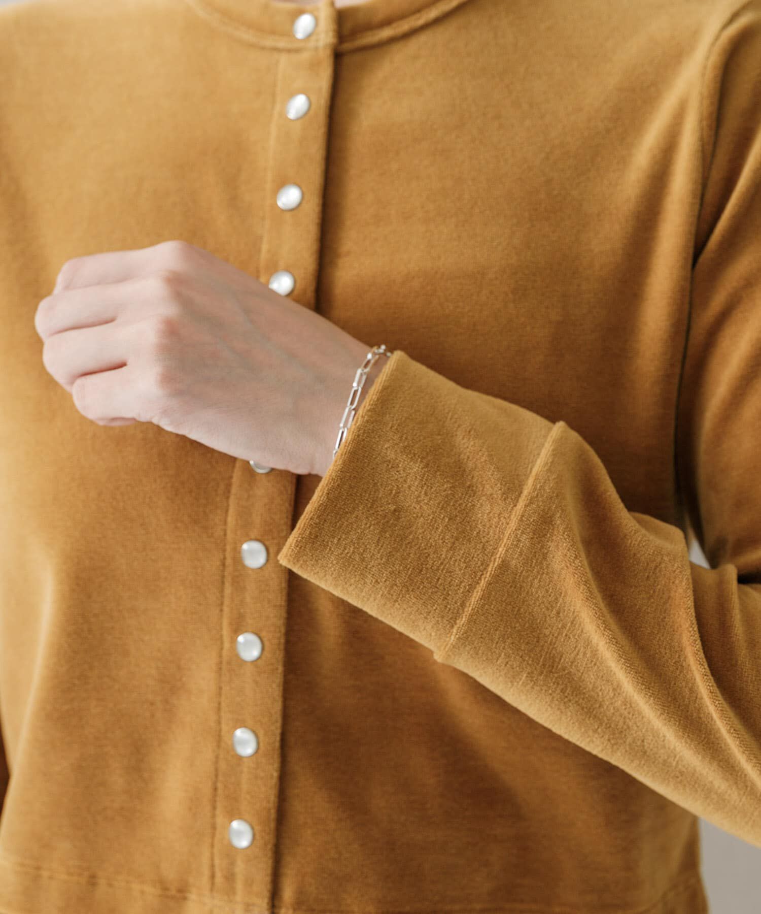 URBAN RESEARCH ROSSO「コンパクトベロアカーディガン」|カーディガン|