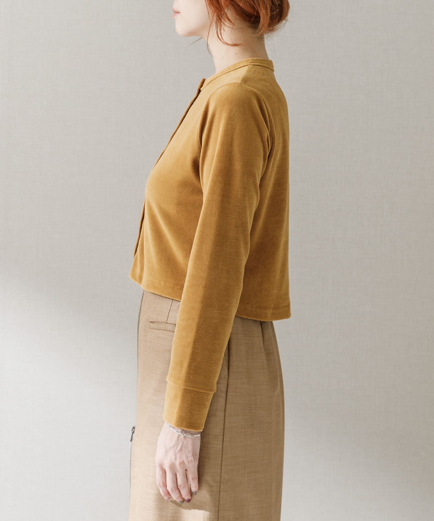 URBAN RESEARCH ROSSO「コンパクトベロアカーディガン」|カーディガン|