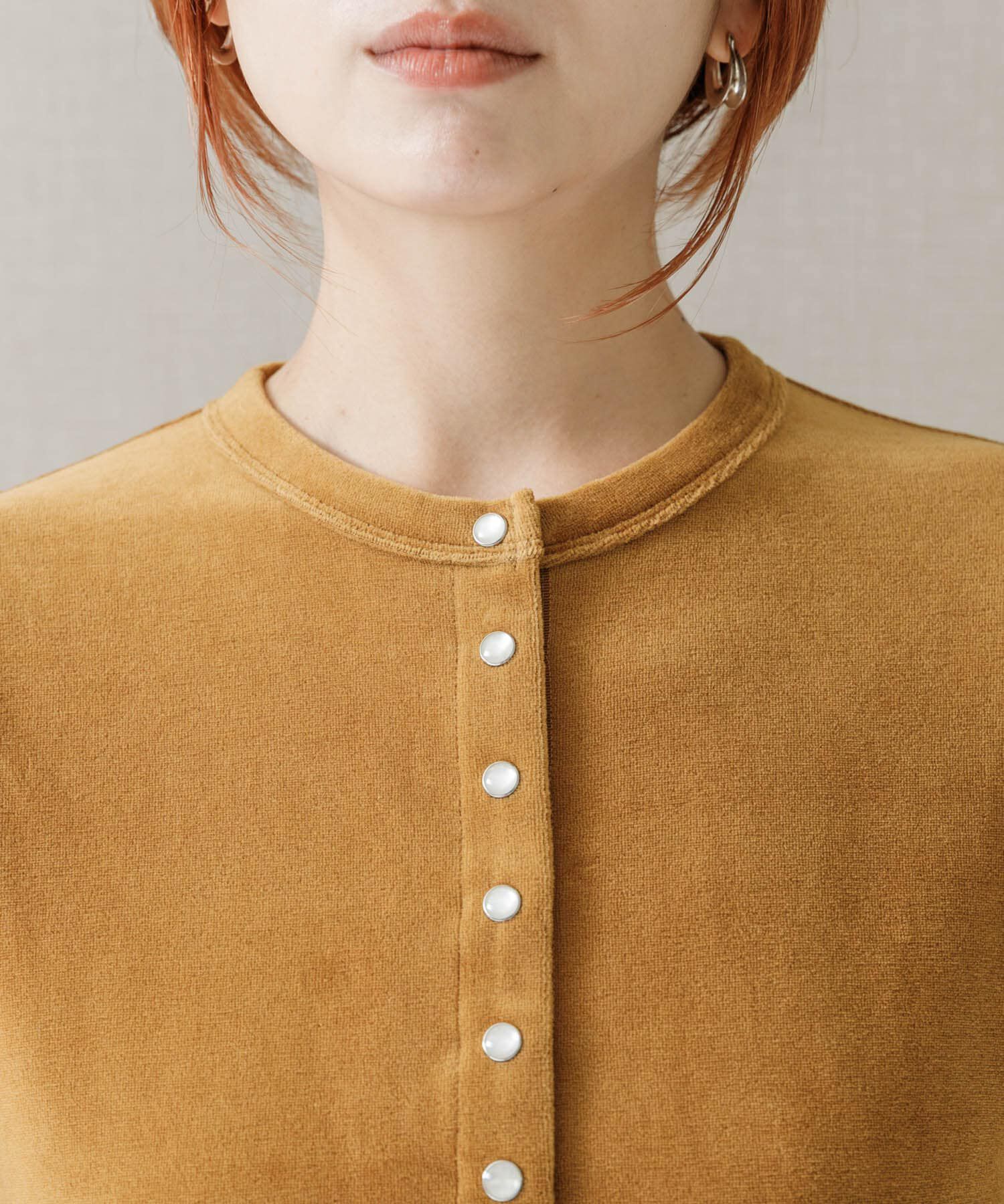 URBAN RESEARCH ROSSO「コンパクトベロアカーディガン」|カーディガン|