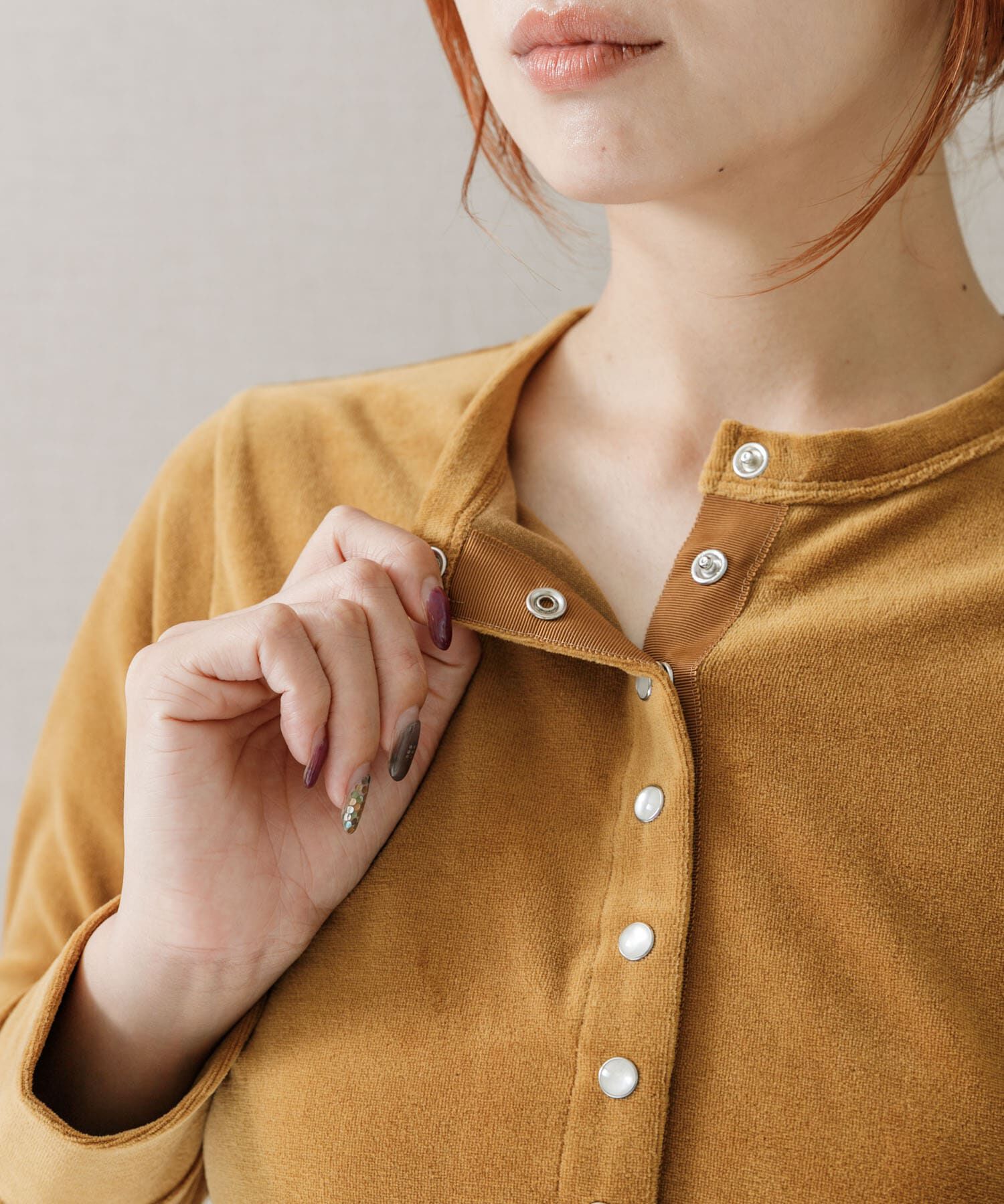 URBAN RESEARCH ROSSO「コンパクトベロアカーディガン」|カーディガン|