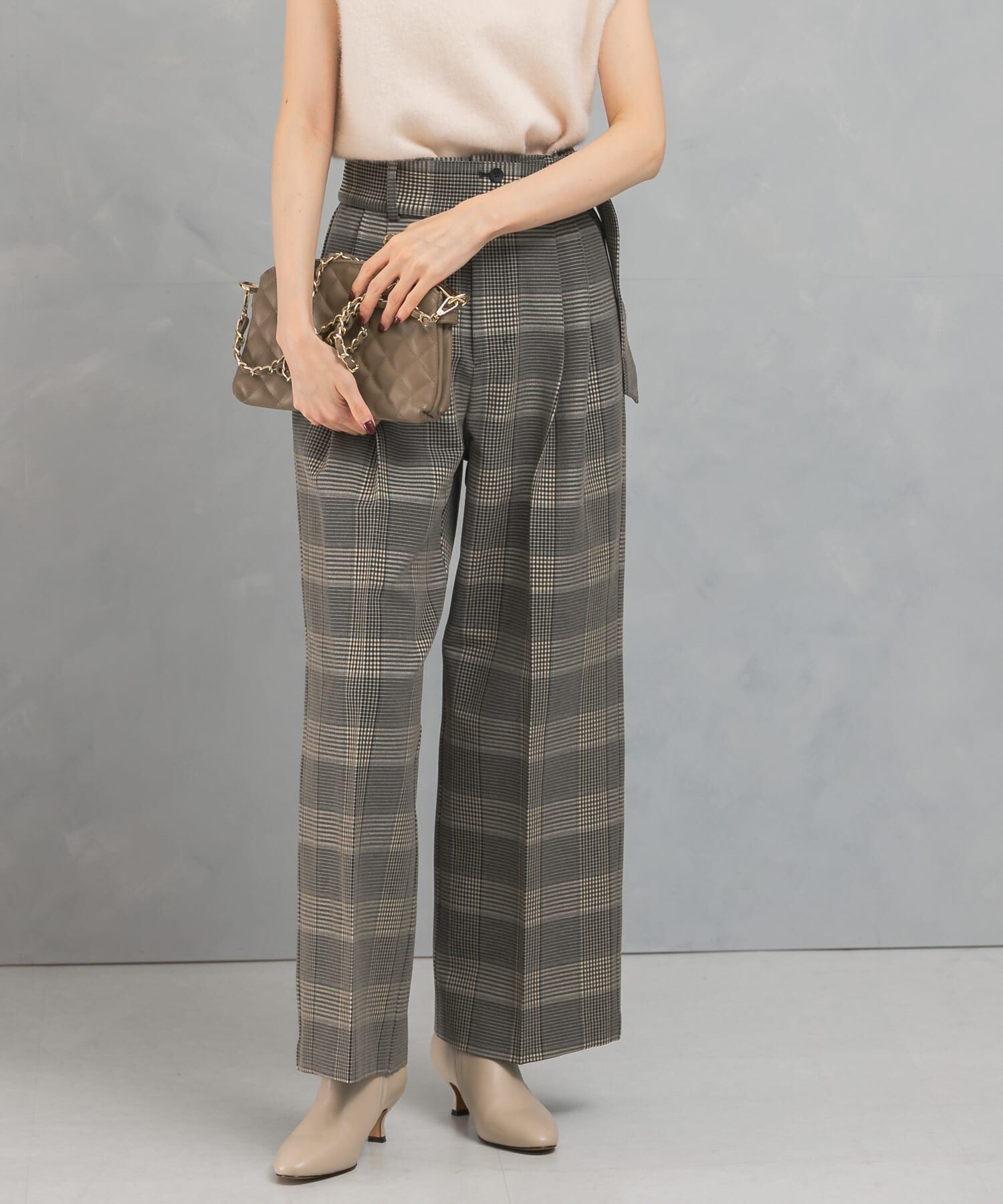 URBAN RESEARCH ROSSO「チェックベルトパンツ」|その他|