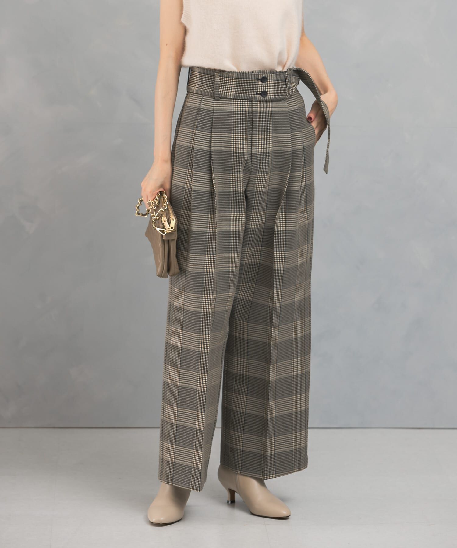 URBAN RESEARCH ROSSO「チェックベルトパンツ」|その他|