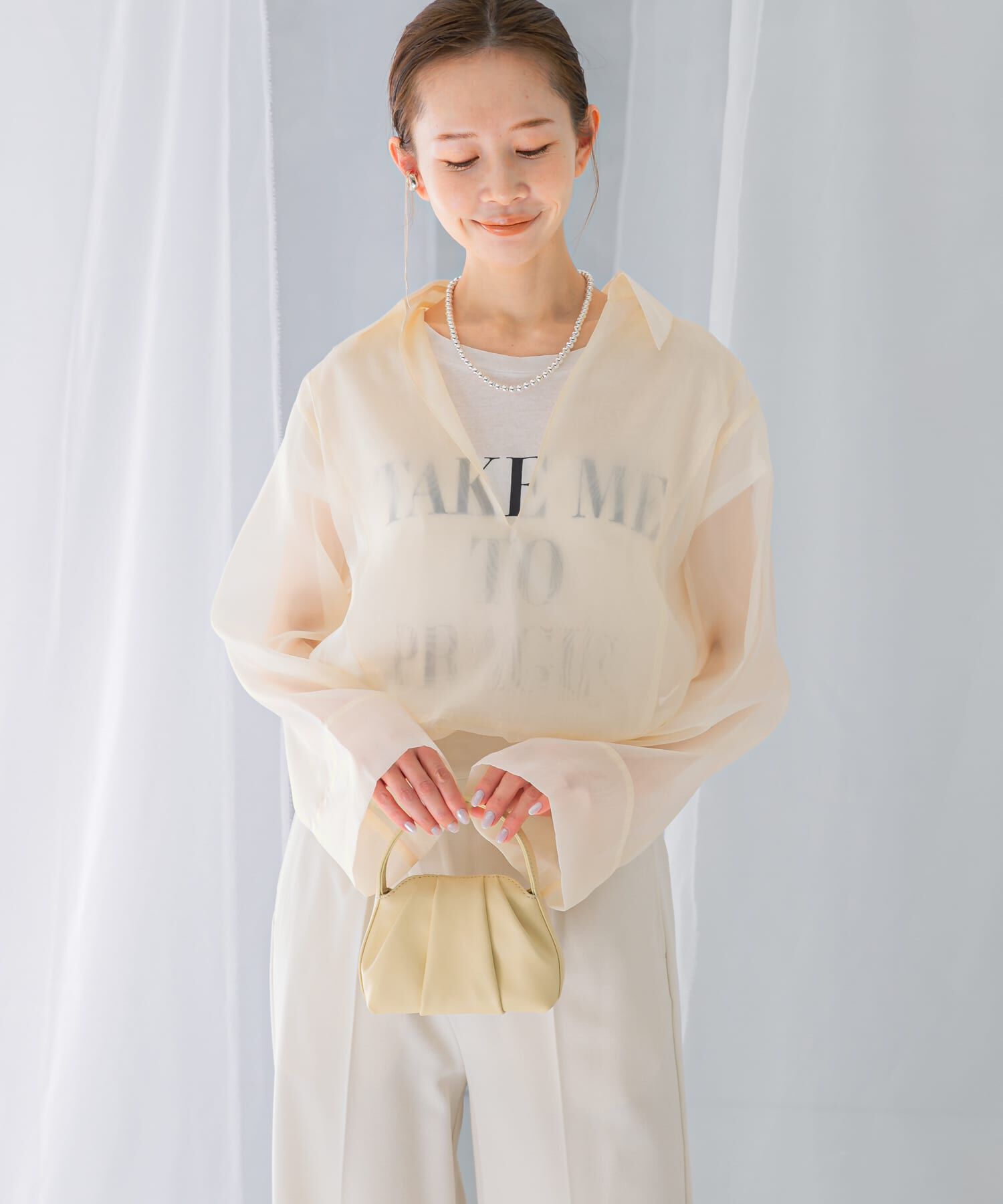 URBAN RESEARCH ROSSO「シアースキッパーロングシャツ」|シャツ・ブラウス|