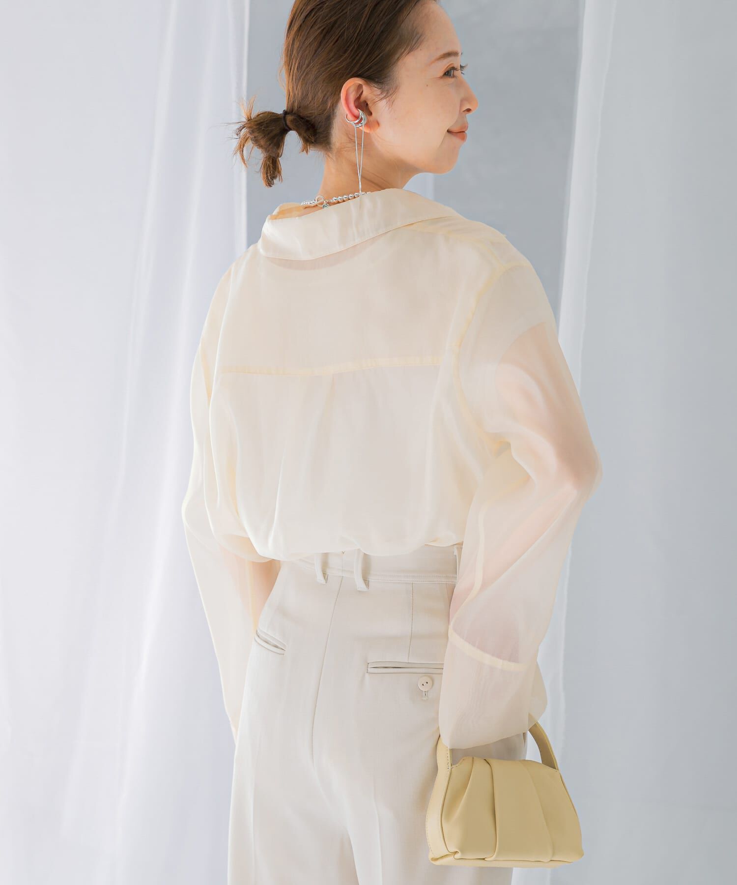 URBAN RESEARCH ROSSO「シアースキッパーロングシャツ」|シャツ・ブラウス|