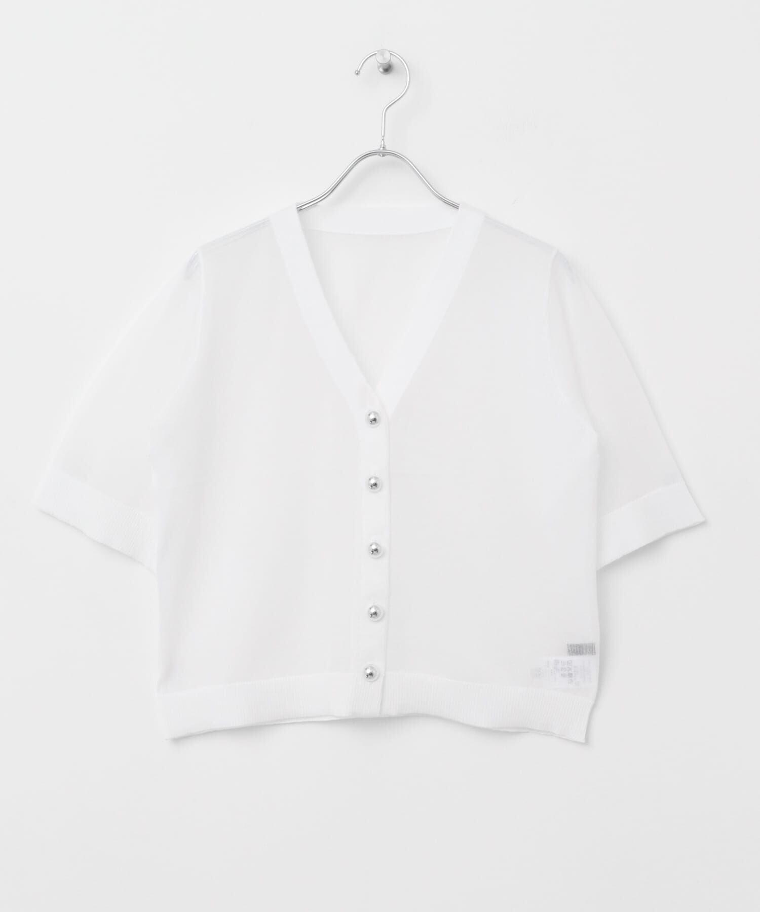 URBAN RESEARCH ROSSO「デザインボタンシアーカーディガン」|カーディガン|