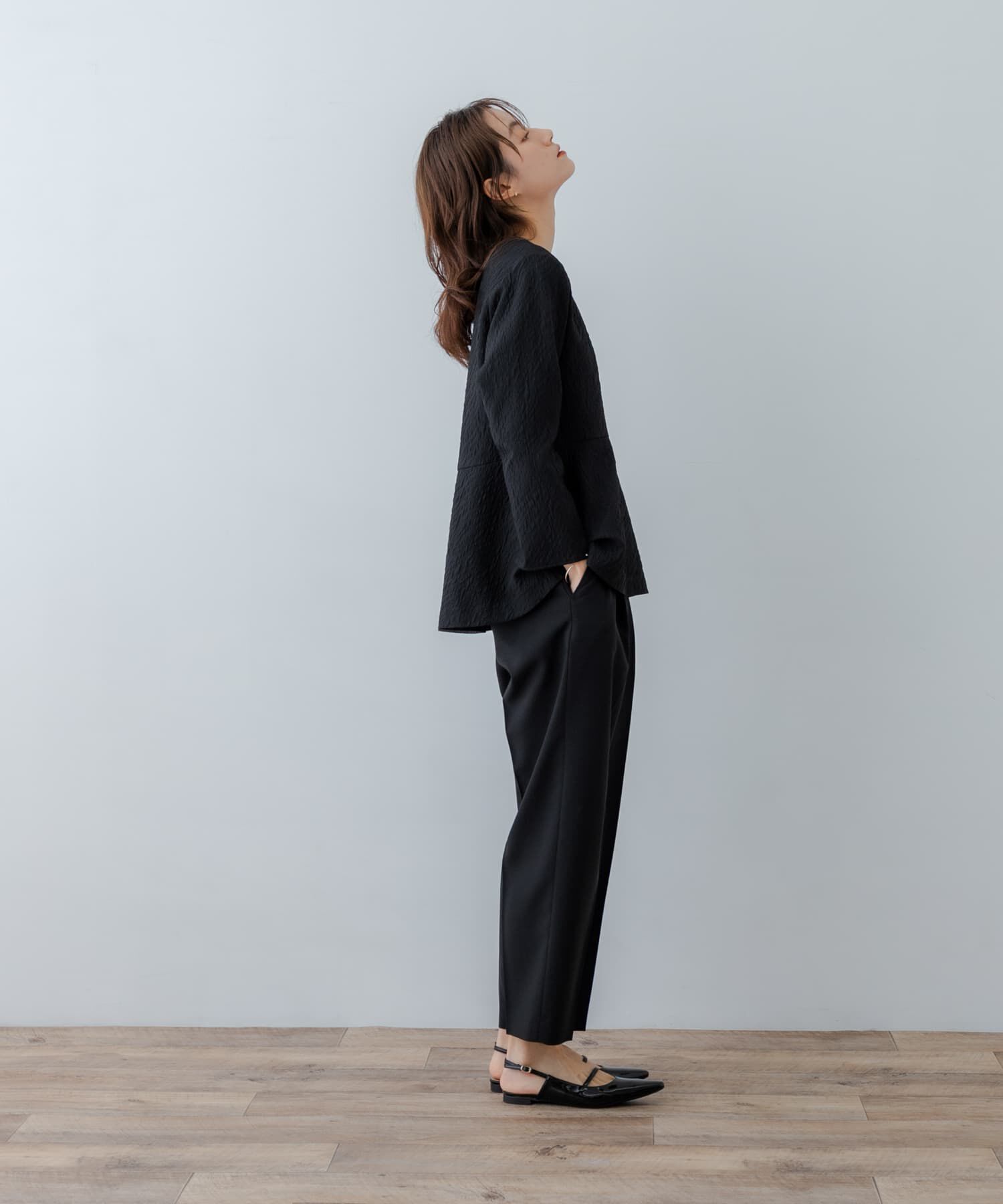 URBAN RESEARCH「ジャガードペプラムブラウス」|シャツ・ブラウス|