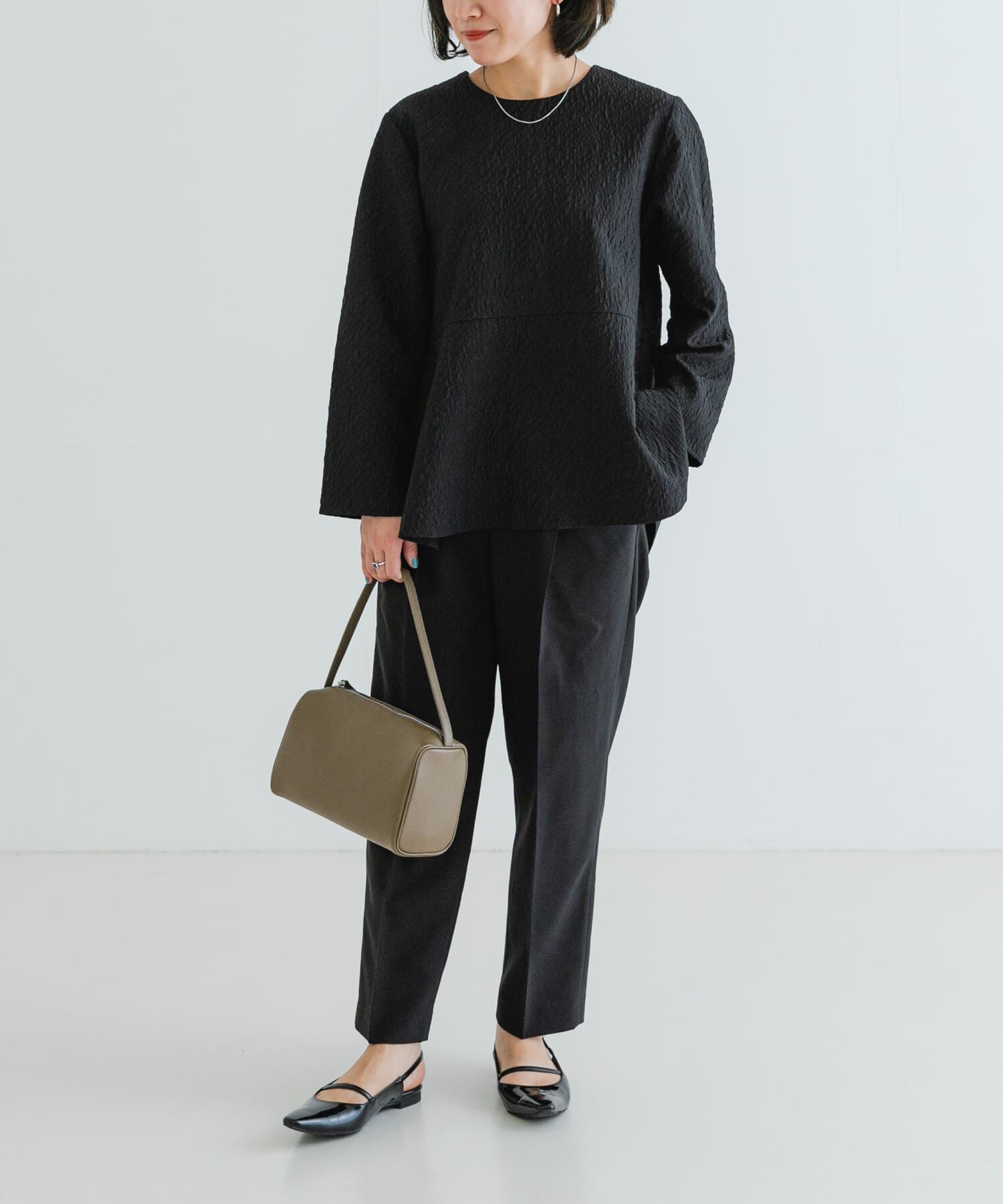 URBAN RESEARCH「ジャガードペプラムブラウス」|シャツ・ブラウス|