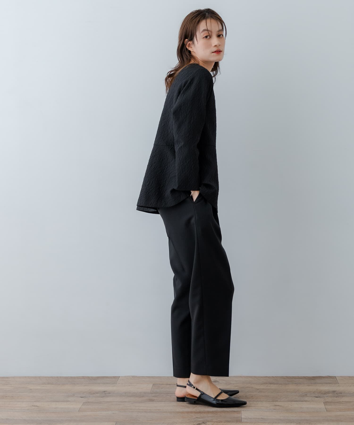 URBAN RESEARCH「ジャガードペプラムブラウス」|シャツ・ブラウス|