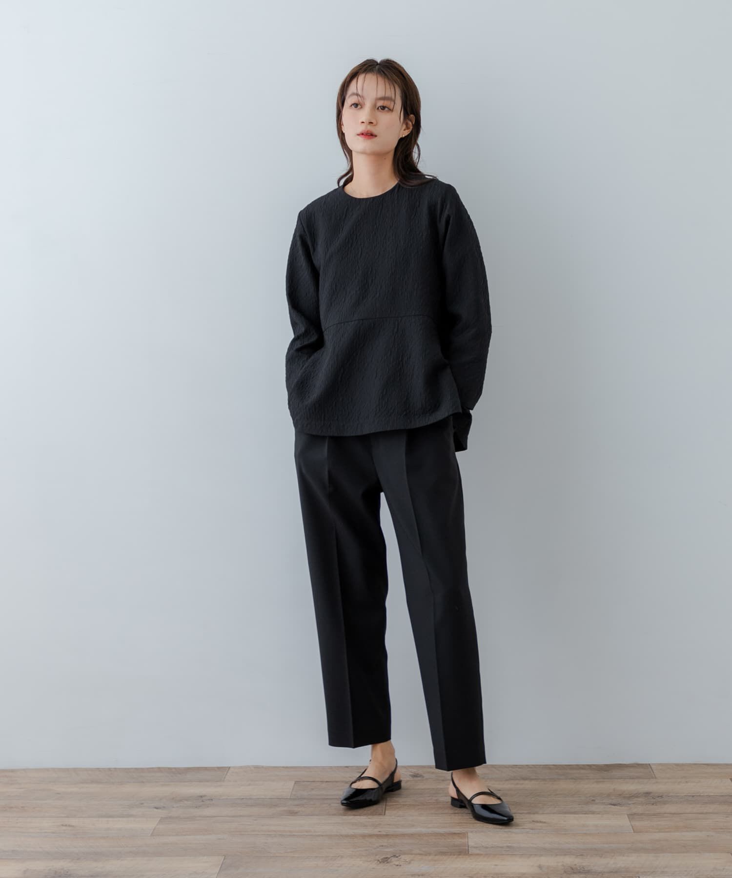 URBAN RESEARCH「ジャガードペプラムブラウス」|シャツ・ブラウス|