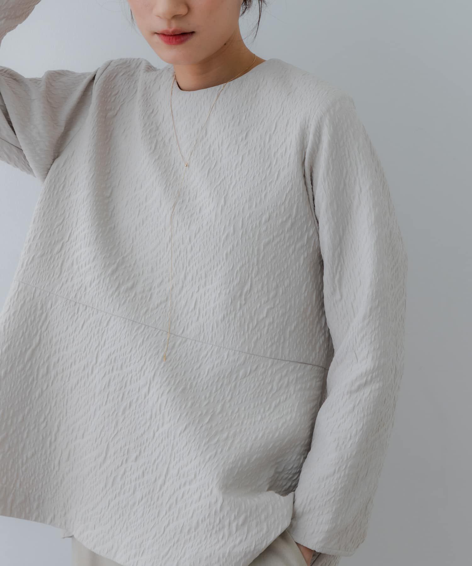 URBAN RESEARCH「ジャガードペプラムブラウス」|シャツ・ブラウス|