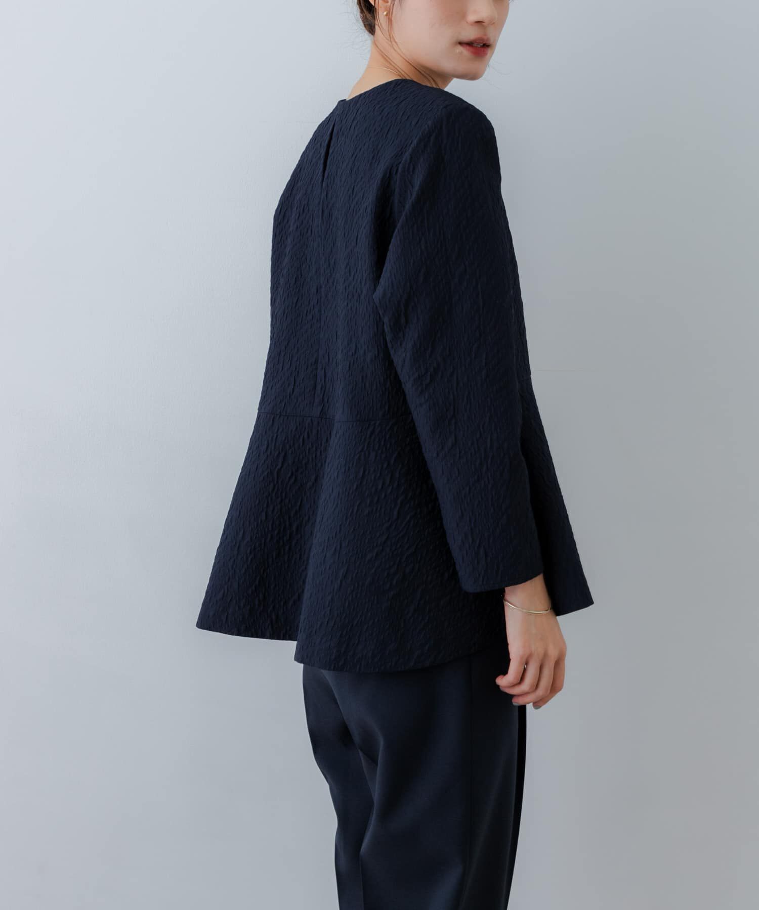 URBAN RESEARCH「ジャガードペプラムブラウス」|シャツ・ブラウス|