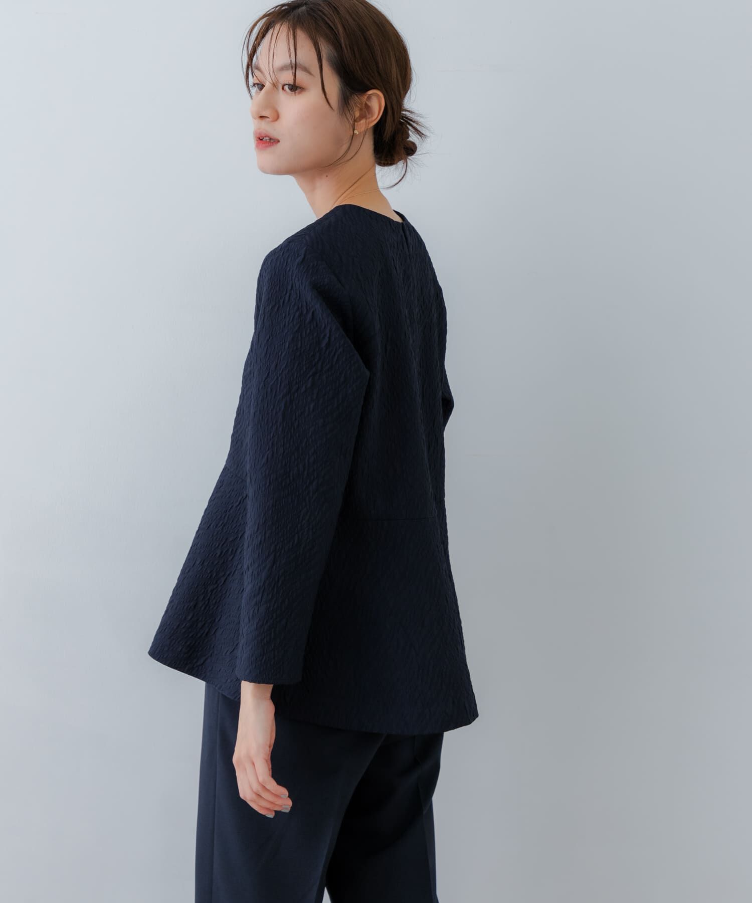 URBAN RESEARCH「ジャガードペプラムブラウス」|シャツ・ブラウス|