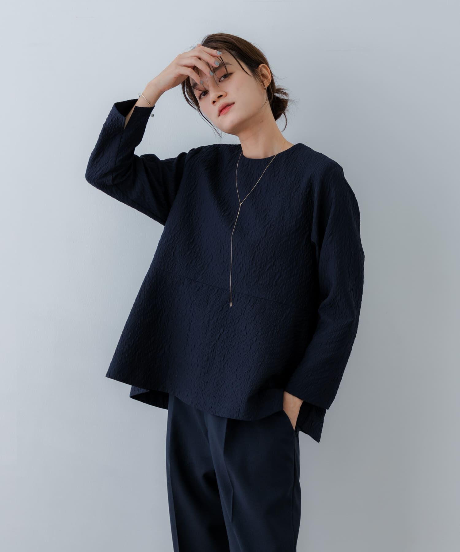 URBAN RESEARCH「ジャガードペプラムブラウス」|シャツ・ブラウス|