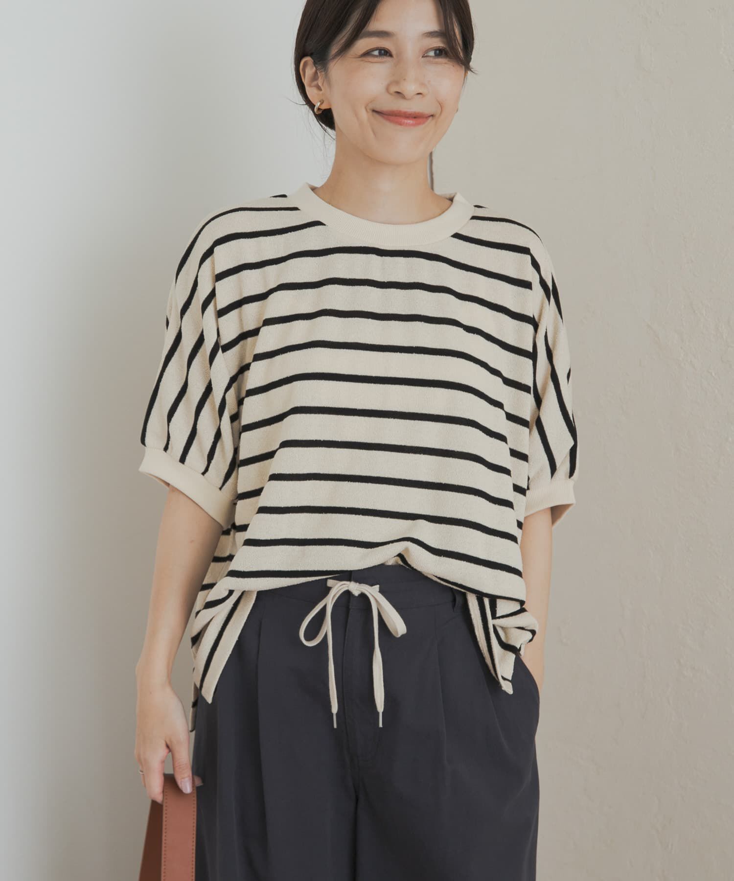 URBAN RESEARCH DOORS「ブークレボーダータックスリーブプルオーバー」|Tシャツ・カットソー|