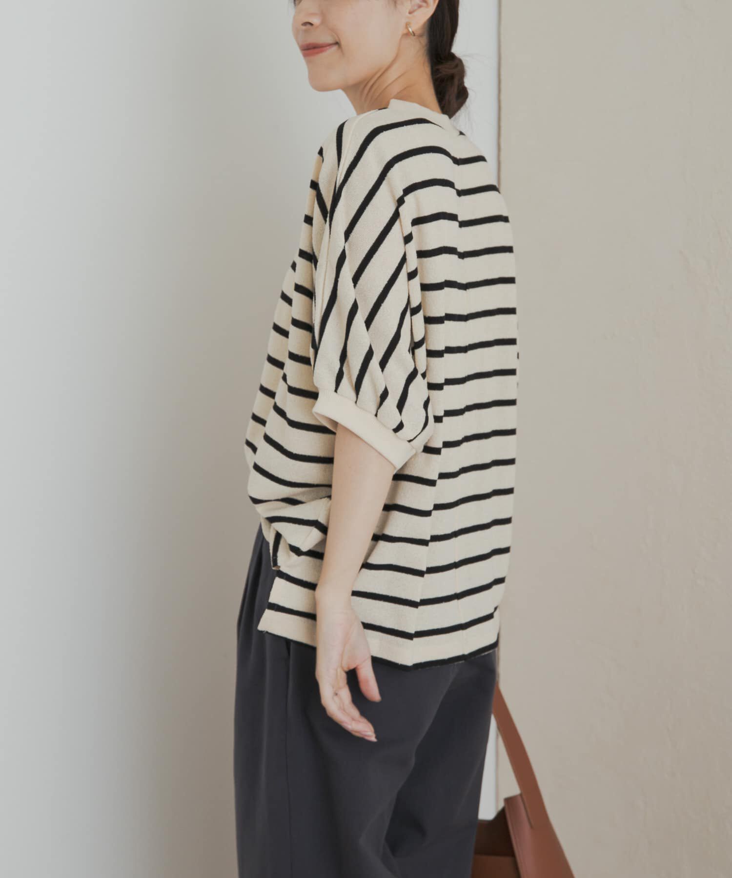 URBAN RESEARCH DOORS「ブークレボーダータックスリーブプルオーバー」|Tシャツ・カットソー|