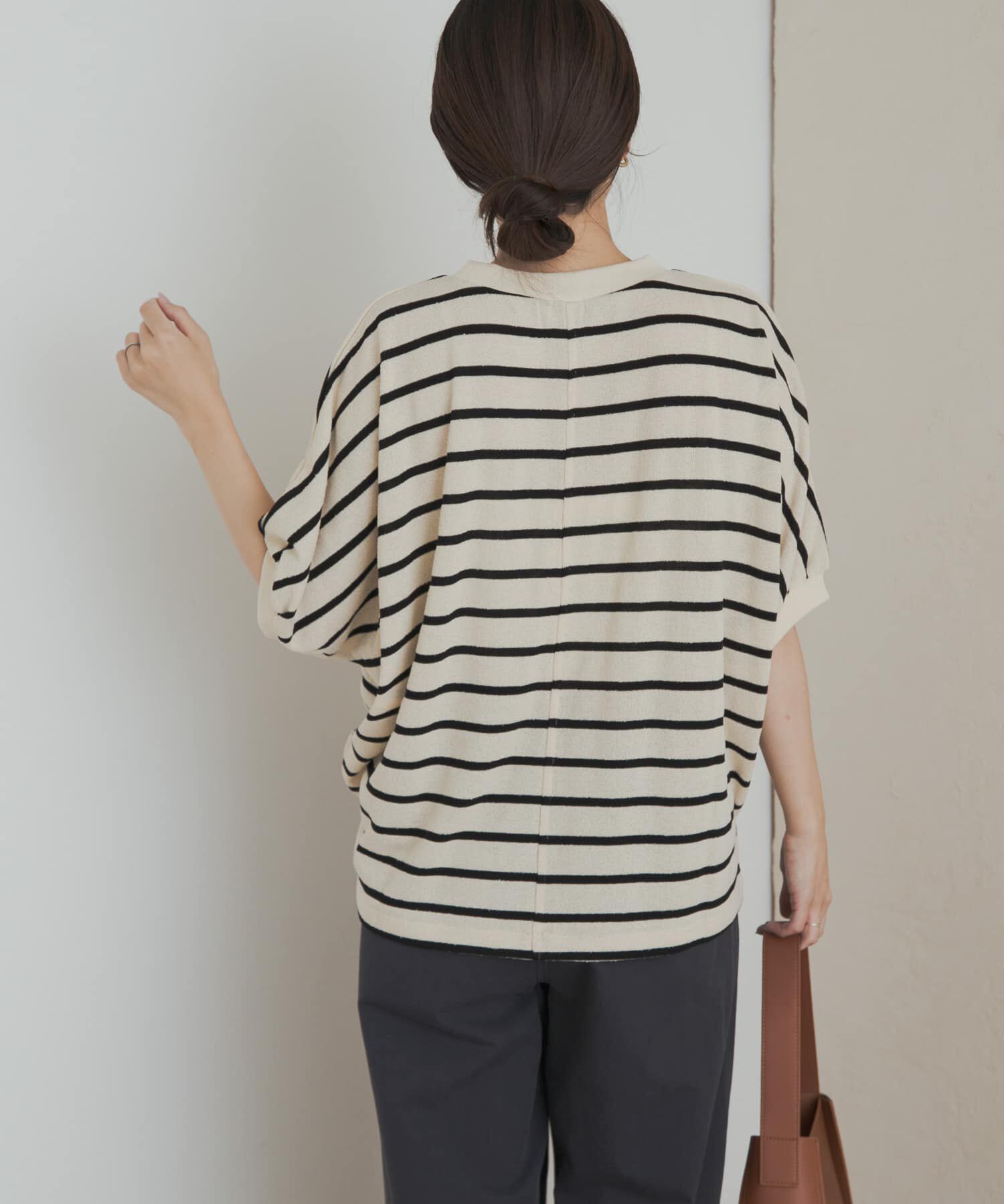 URBAN RESEARCH DOORS「ブークレボーダータックスリーブプルオーバー」|Tシャツ・カットソー|