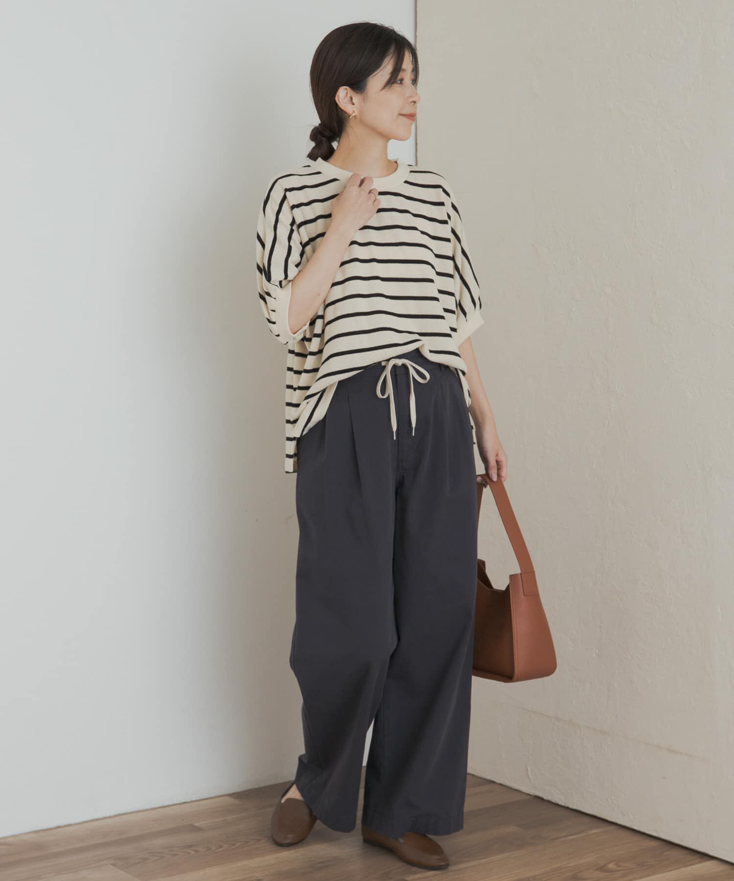 URBAN RESEARCH DOORS「ブークレボーダータックスリーブプルオーバー」|Tシャツ・カットソー|