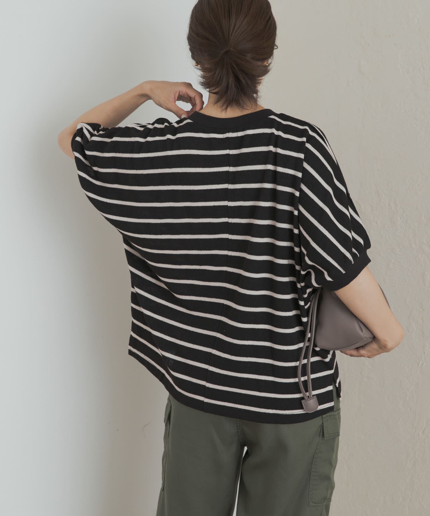 URBAN RESEARCH DOORS「ブークレボーダータックスリーブプルオーバー」|Tシャツ・カットソー|